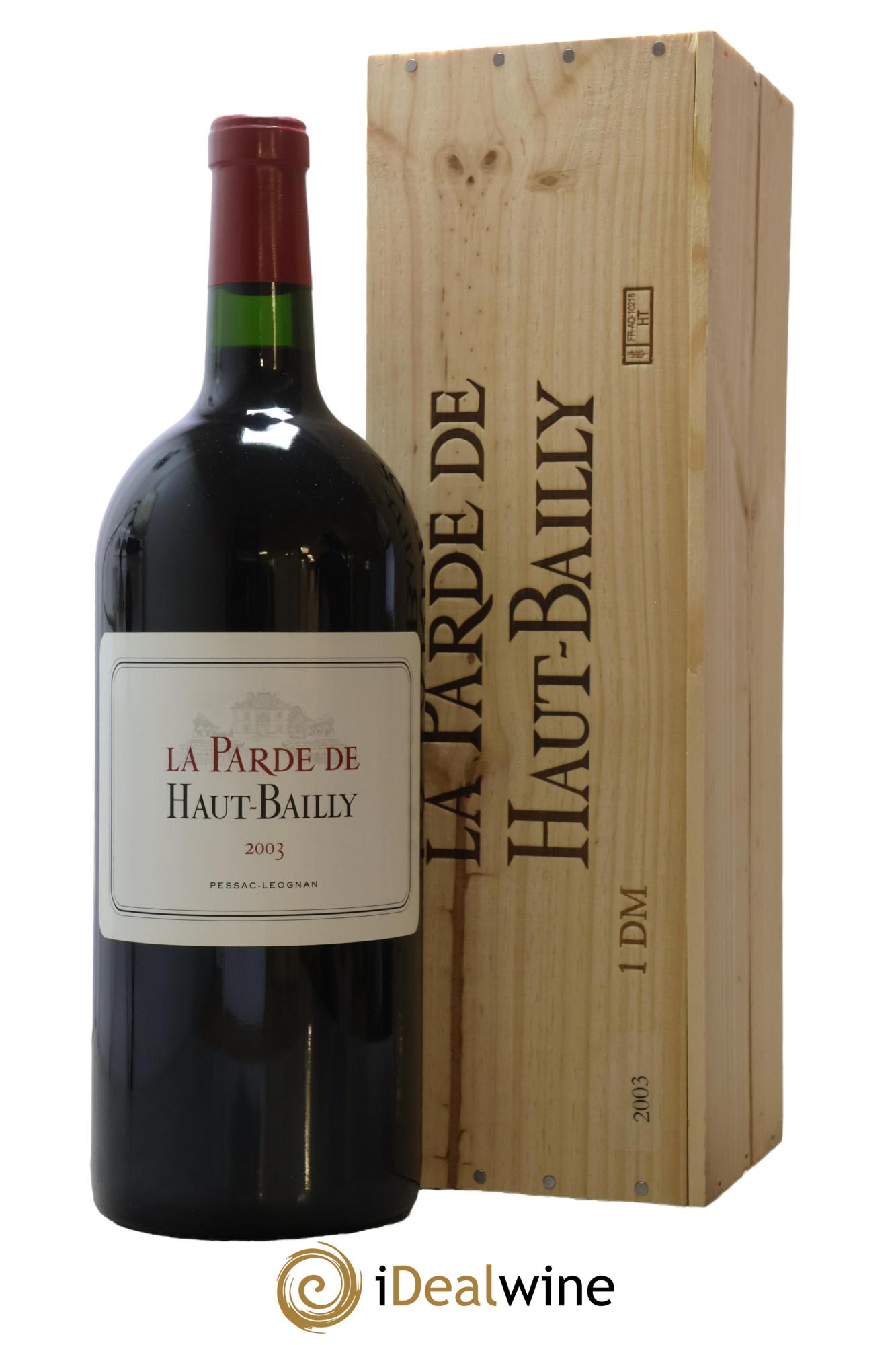 Haut Bailly II (Anciennement La Parde de Haut-Bailly) Second Vin 2003 - Lot de 1 double magnum - 1