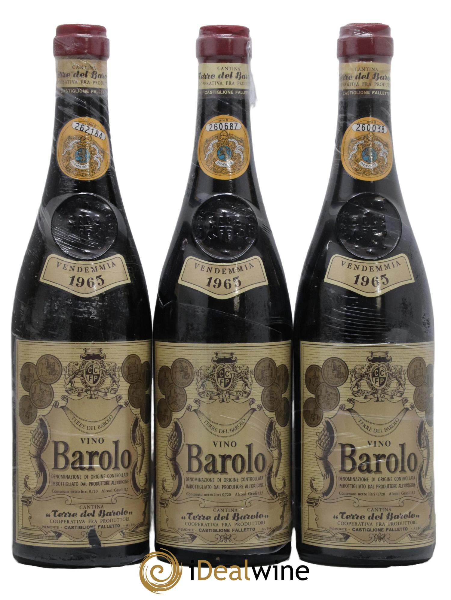 Barbaresco DOCG Terre del Barolo 1965 - Lot de 3 bouteilles - 0