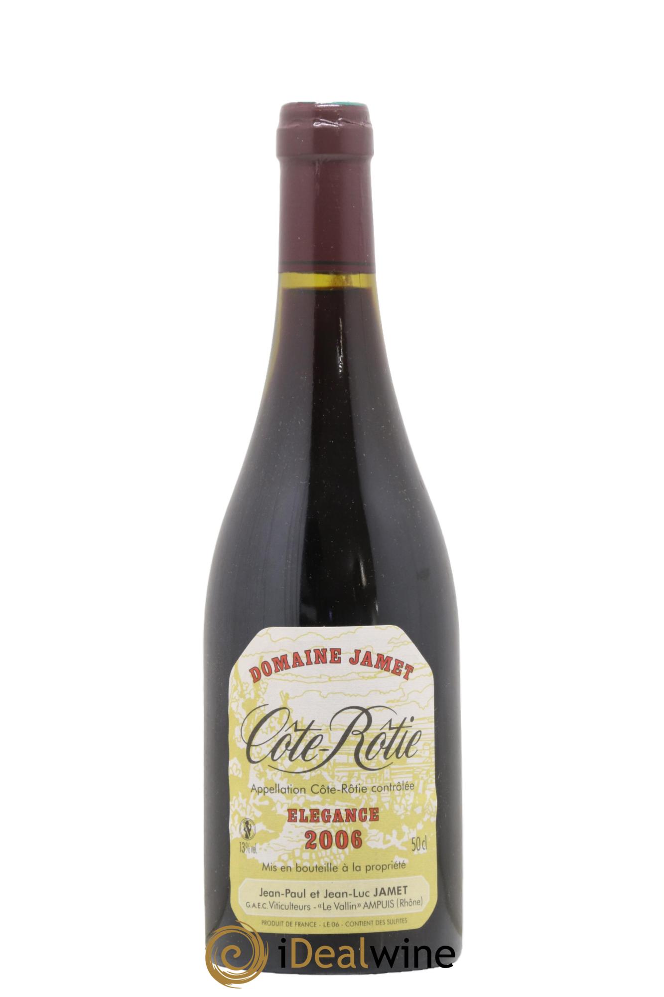 Côte-Rôtie Elégance Jamet (Domaine) 2006 - Lot de 1 format 50cl - 0