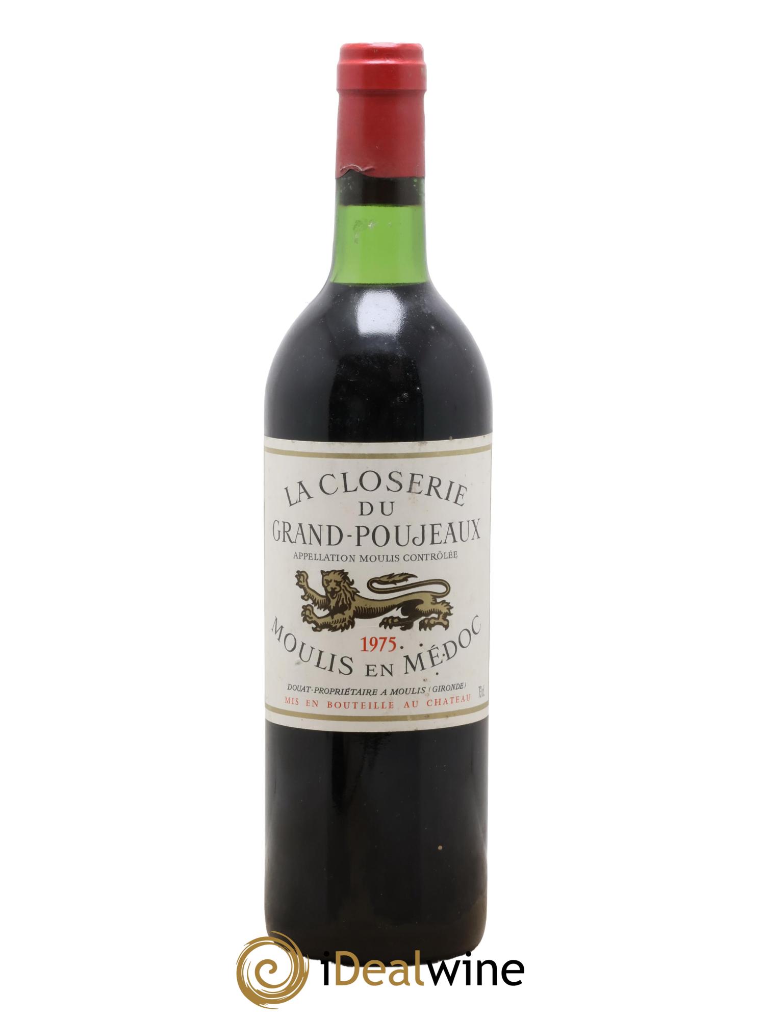 Moulis en Médoc La Closerie du Grand-Poujeaux 1975 - Lot de 1 bouteille - 0