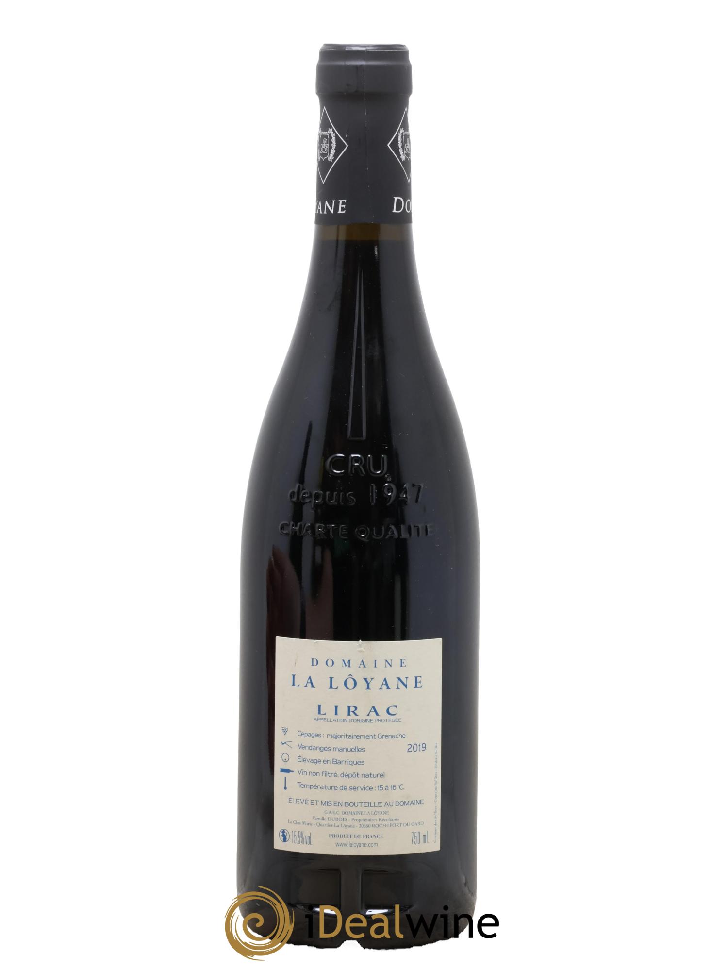 Lirac Cuvée Marie La Loyane 2019 - Lot de 1 bouteille - 1