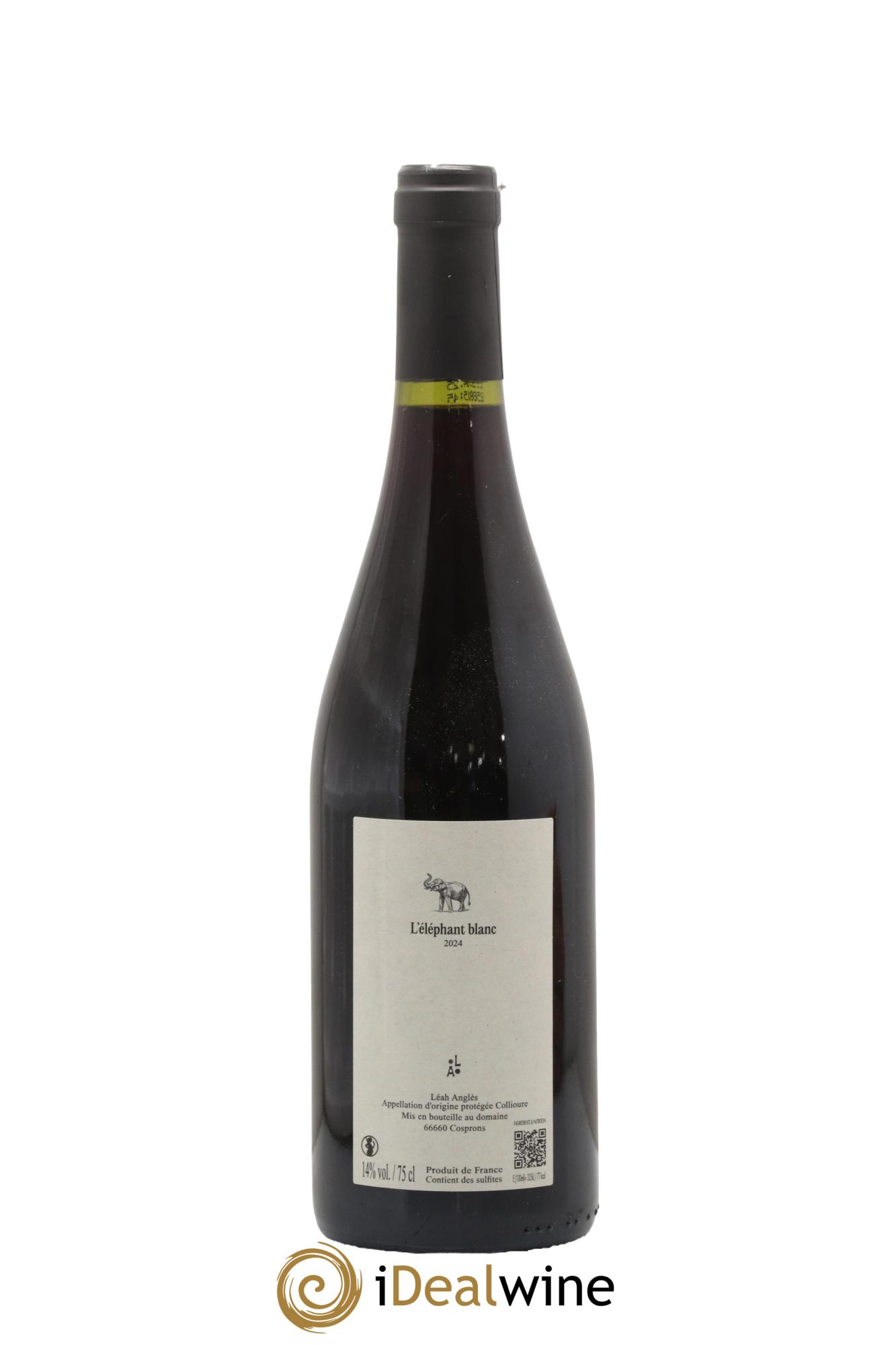 Vin de France L'éléphant Blanc Leah Angles 2024 - Lot de 1 bouteille - 0