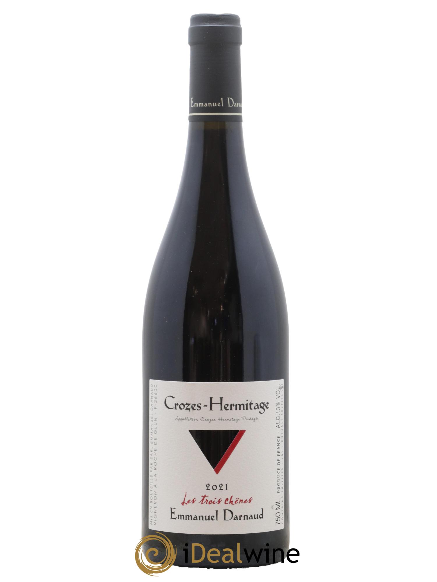 Crozes-Hermitage Emmanuel Darnaud Les Trois Chenes 2021 - Lot de 1 bouteille - 0