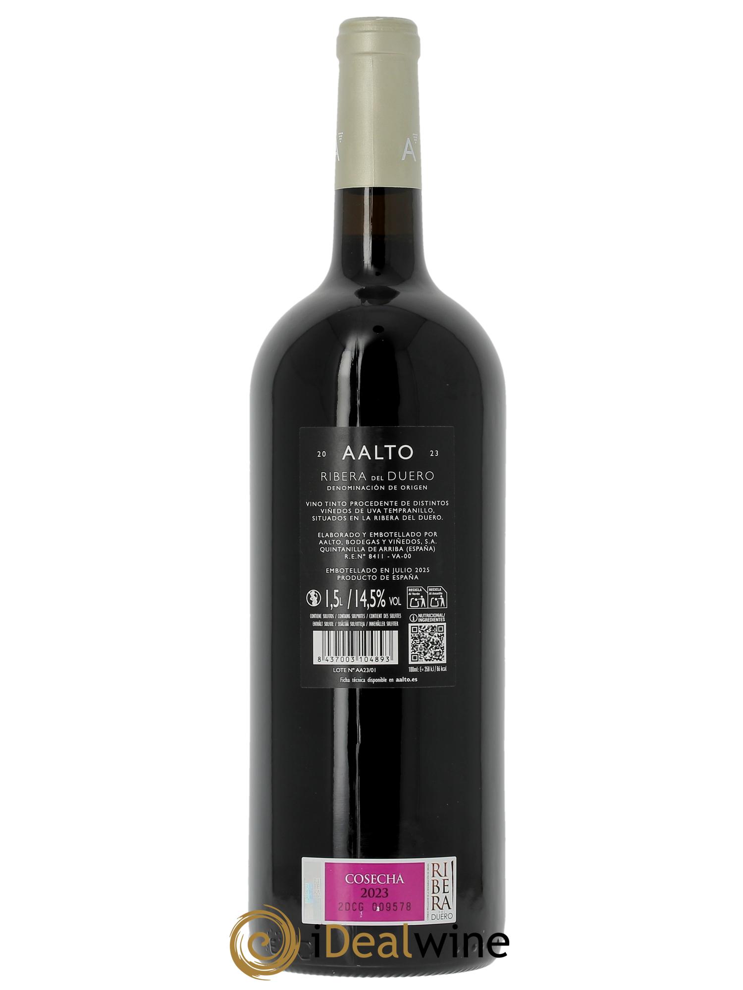Ribera Del Duero DO Aalto Bodegas y Vinedos Aalto 2023 - Lot de 1 magnum - 2