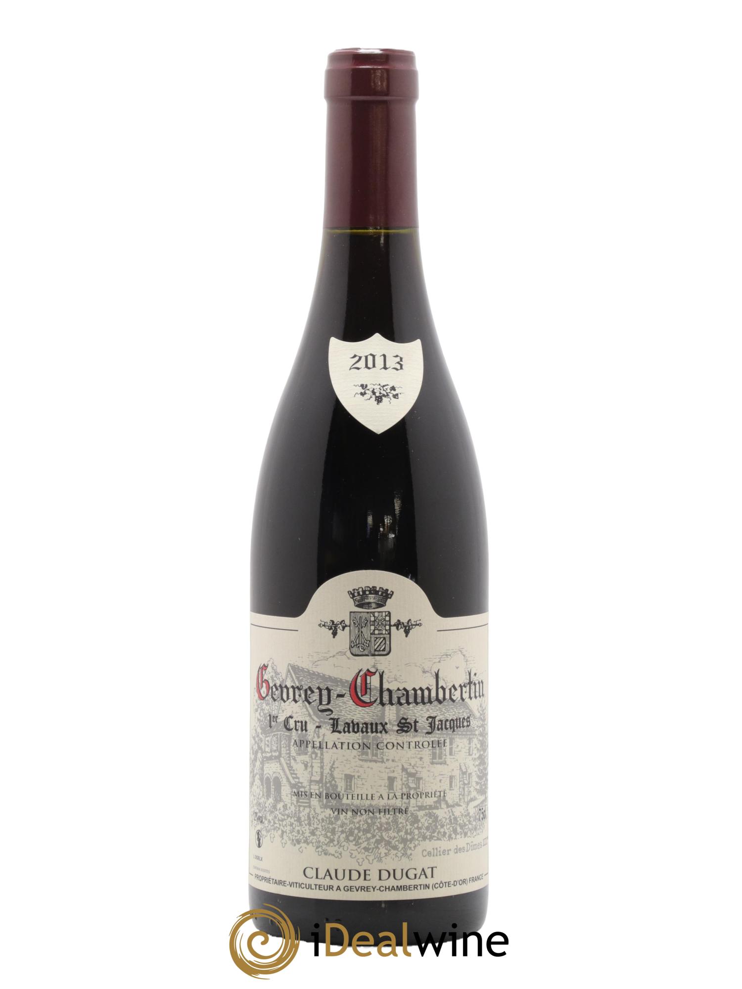 Gevrey-Chambertin 1er Cru Lavaux Saint-Jacques Claude Dugat 2013 - Lot de 1 bouteille - 0