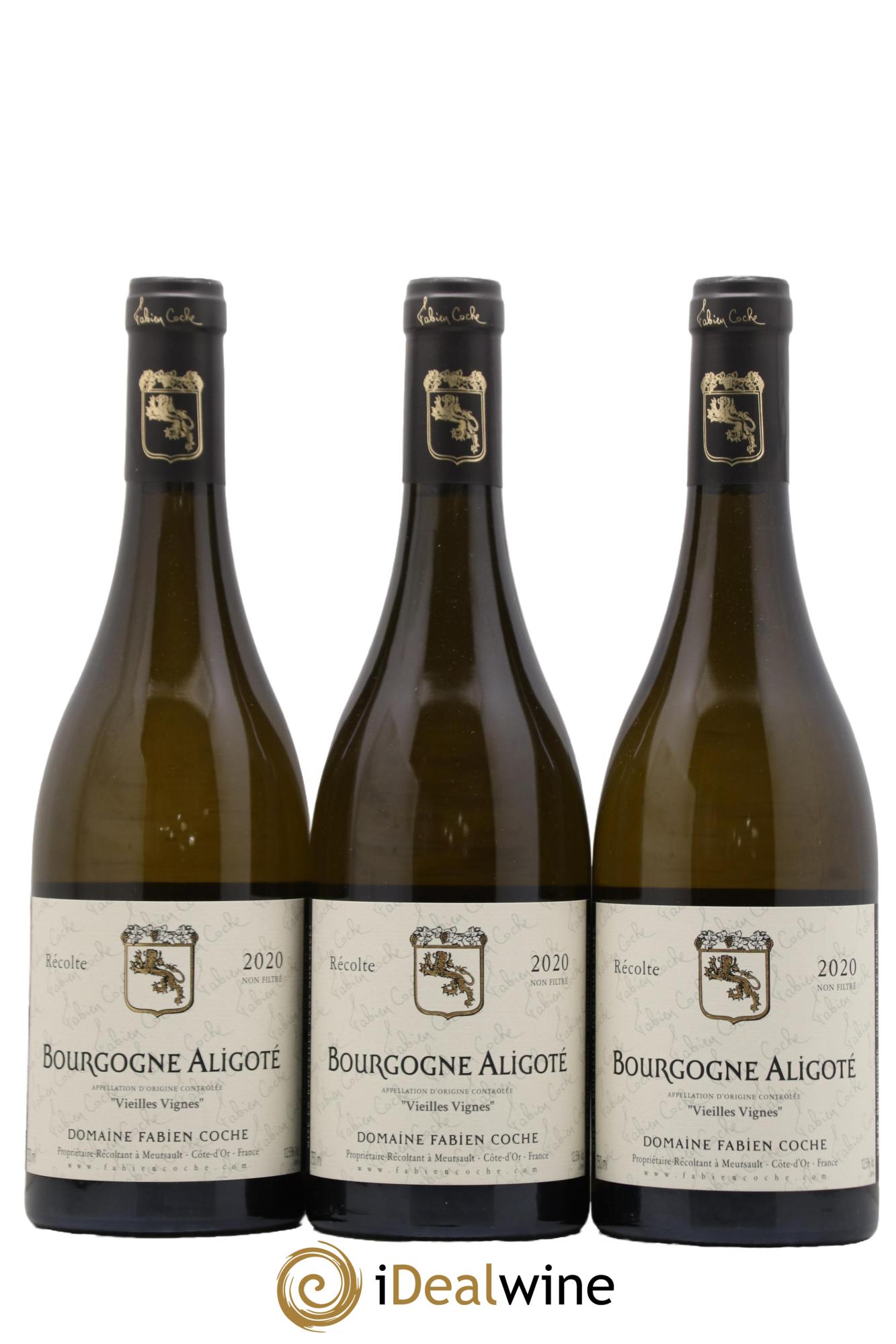 Bourgogne Aligoté Vieilles Vignes Domaine Fabien Coche 2020 - Lot de 3 bouteilles - 0