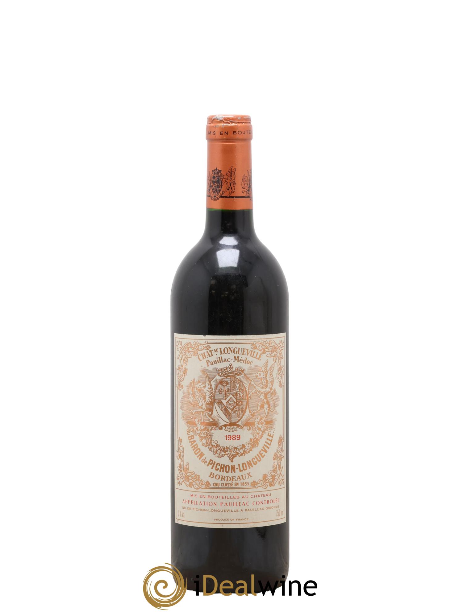 Pichon Longueville Baron 2ème Grand Cru Classé 1989 - Lot de 1 bouteille - 0