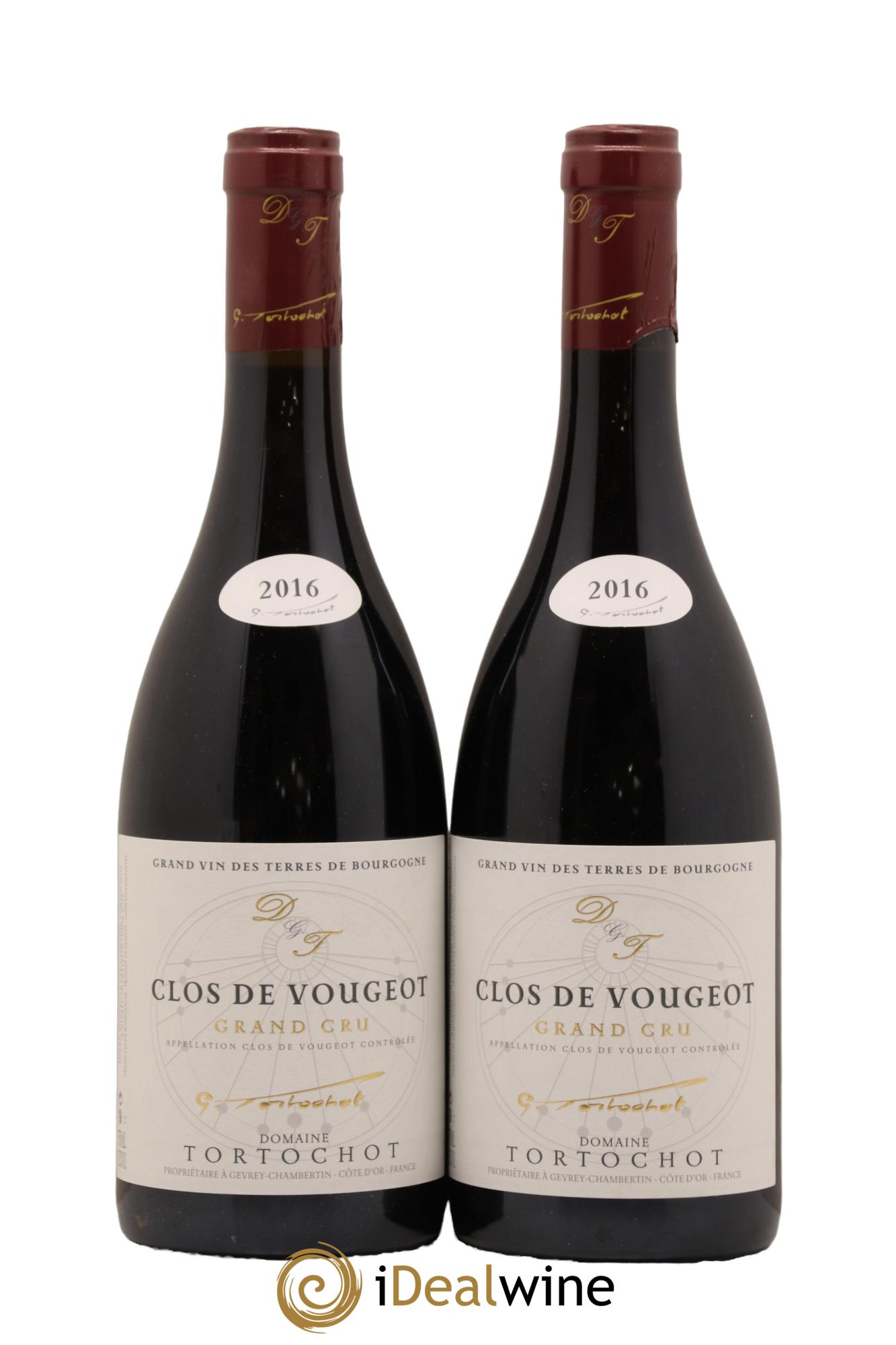 Clos de Vougeot Grand Cru Tortochot (Domaine) 2016 - Lot de 2 bouteilles - 0