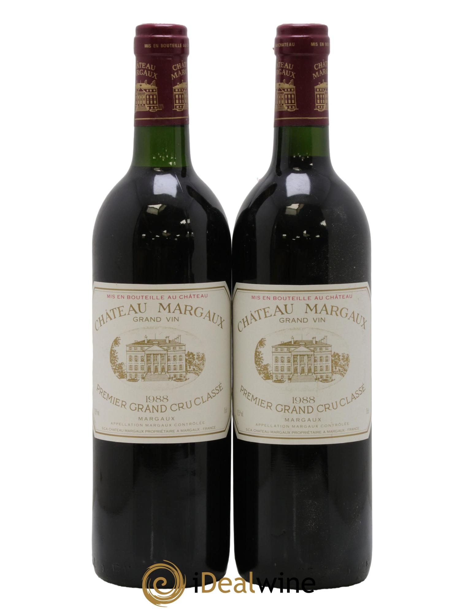 Château Margaux 1er Grand Cru Classé 1988 - Lot of 2 bottles - 0