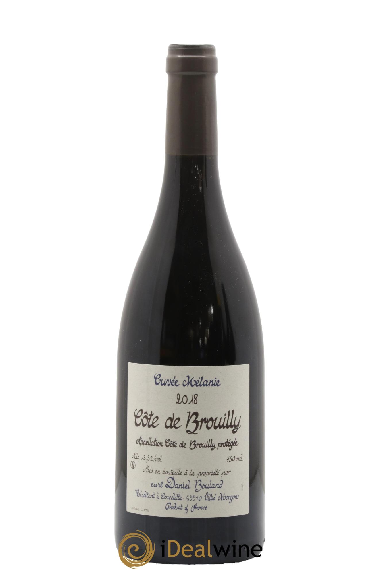 Côte de Brouilly Cuvée Mélanie Daniel Bouland (Domaine) 2018 - Lot de 1 bouteille - 0