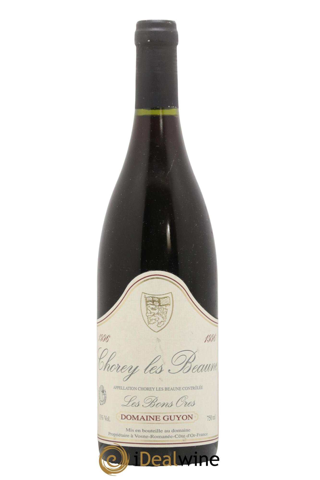Chorey-Lès-Beaune Les Bons Ores Guyon (Domaine) 1996 - Lot de 1 bouteille - 0