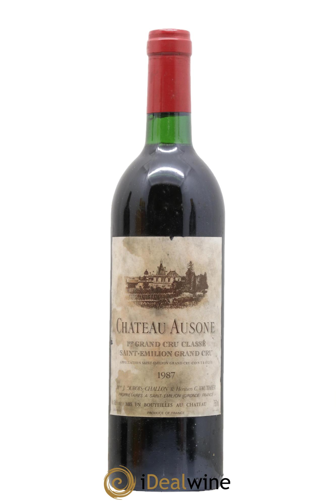 Château Ausone 1er Grand Cru Classé A 1987 - Lot de 1 bouteille - 0