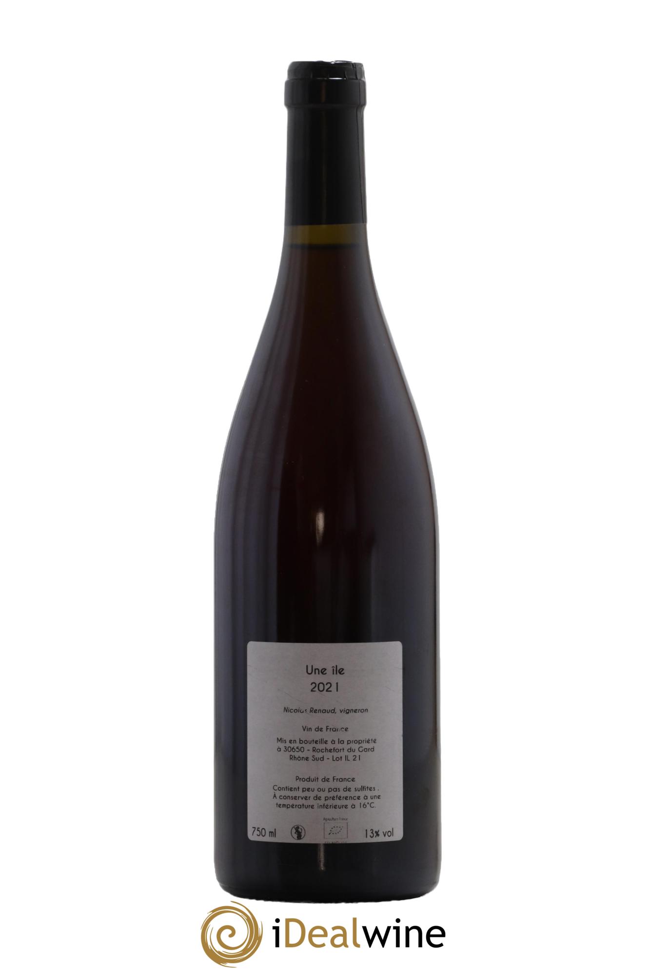 Vin de France Une Ile Clos des Grillons 2021 - Lot de 1 bouteille - 1