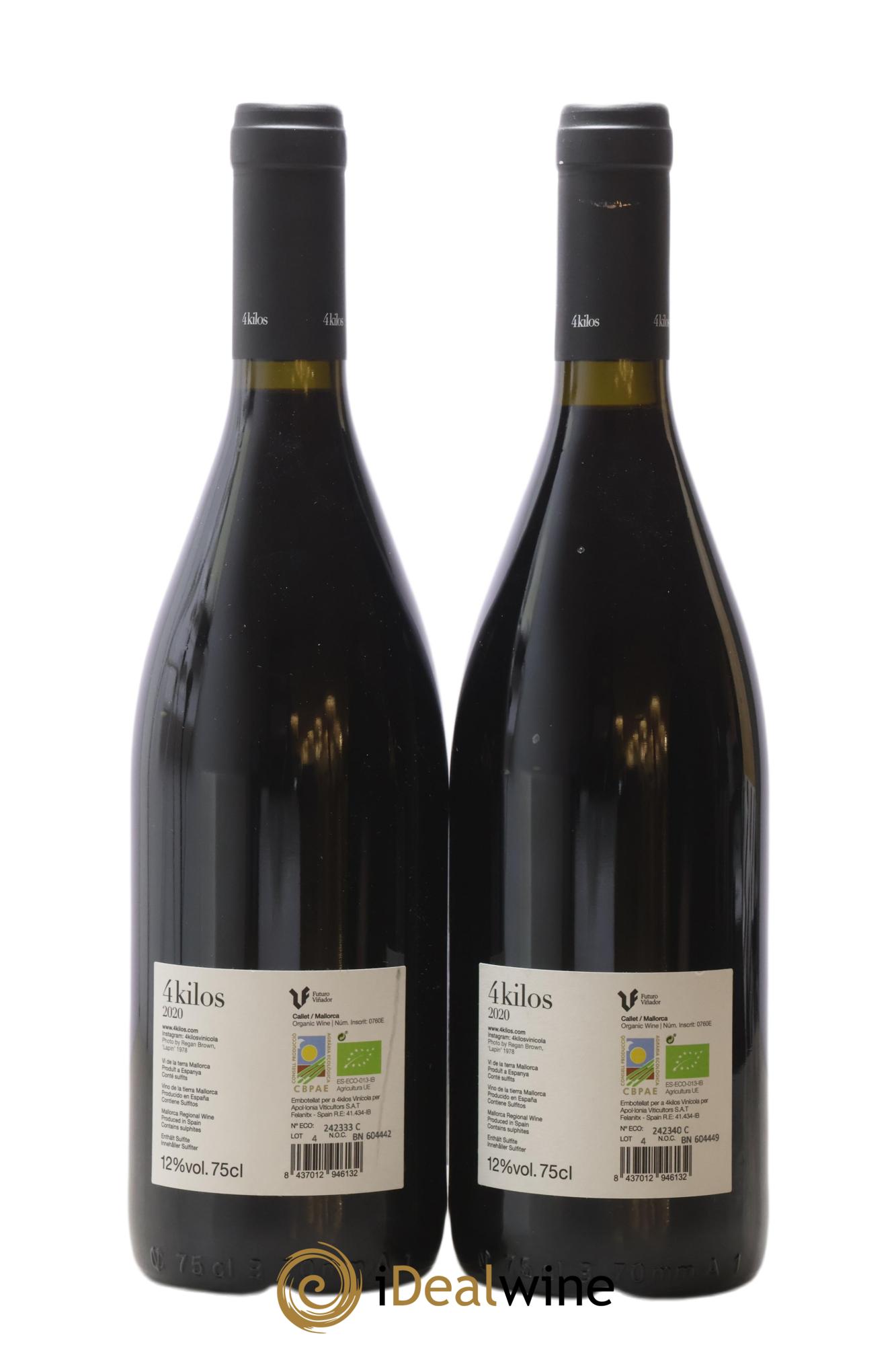 Vino de la Tierra de Mallorca Motor Callet 4 Kilos Vinícola 2020 - Posten von 2 Flaschen - 1