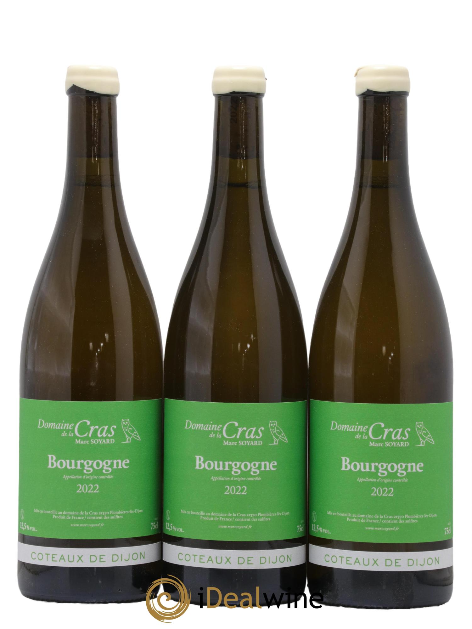 Coteaux de Dijon Domaine de la Cras - Marc Soyard Coteaux de Dijon 2022 - Lot de 3 bouteilles - 0