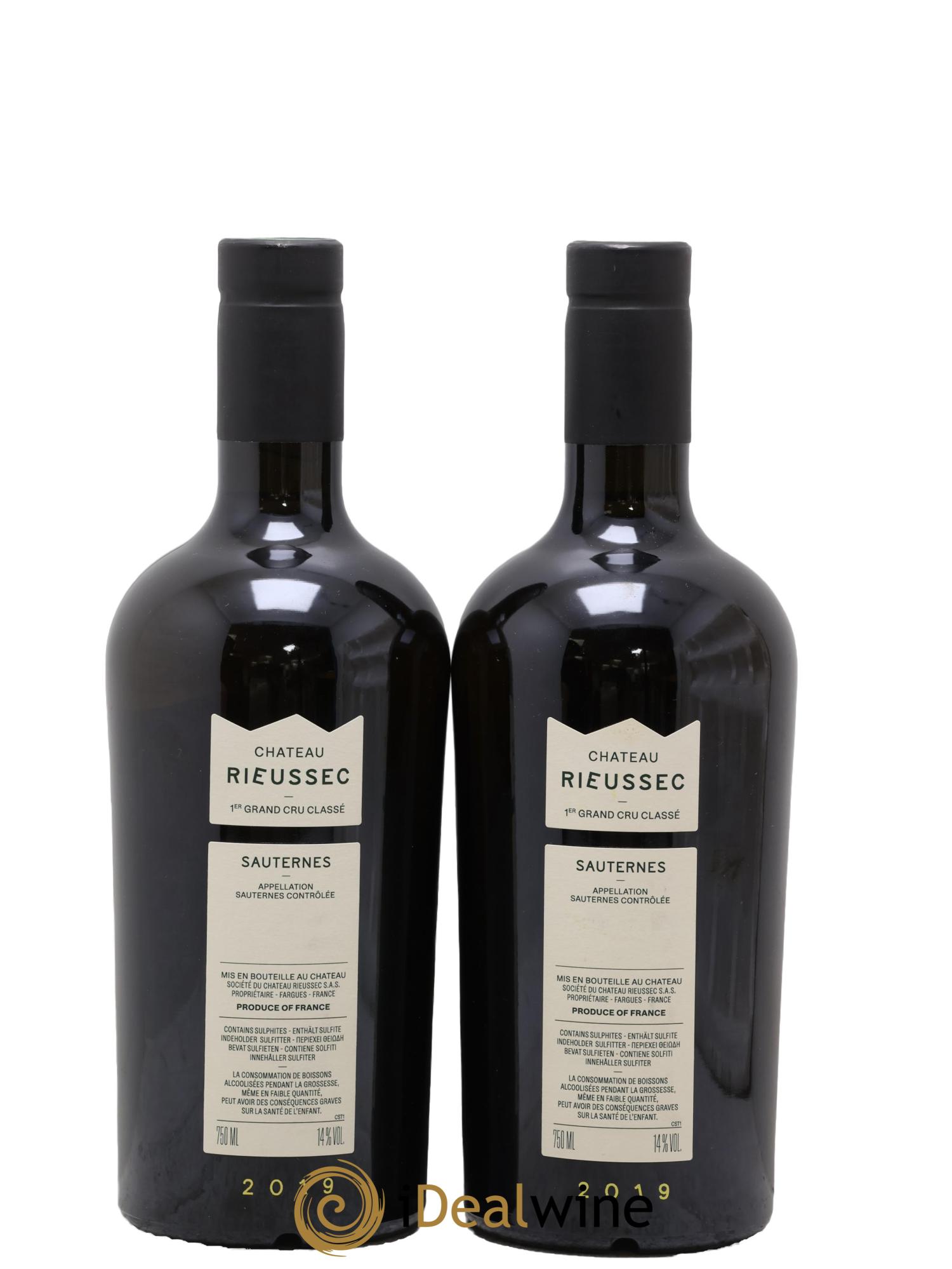 Château Rieussec 1er Grand Cru Classé 2019 - Posten von 2 Flaschen - 1