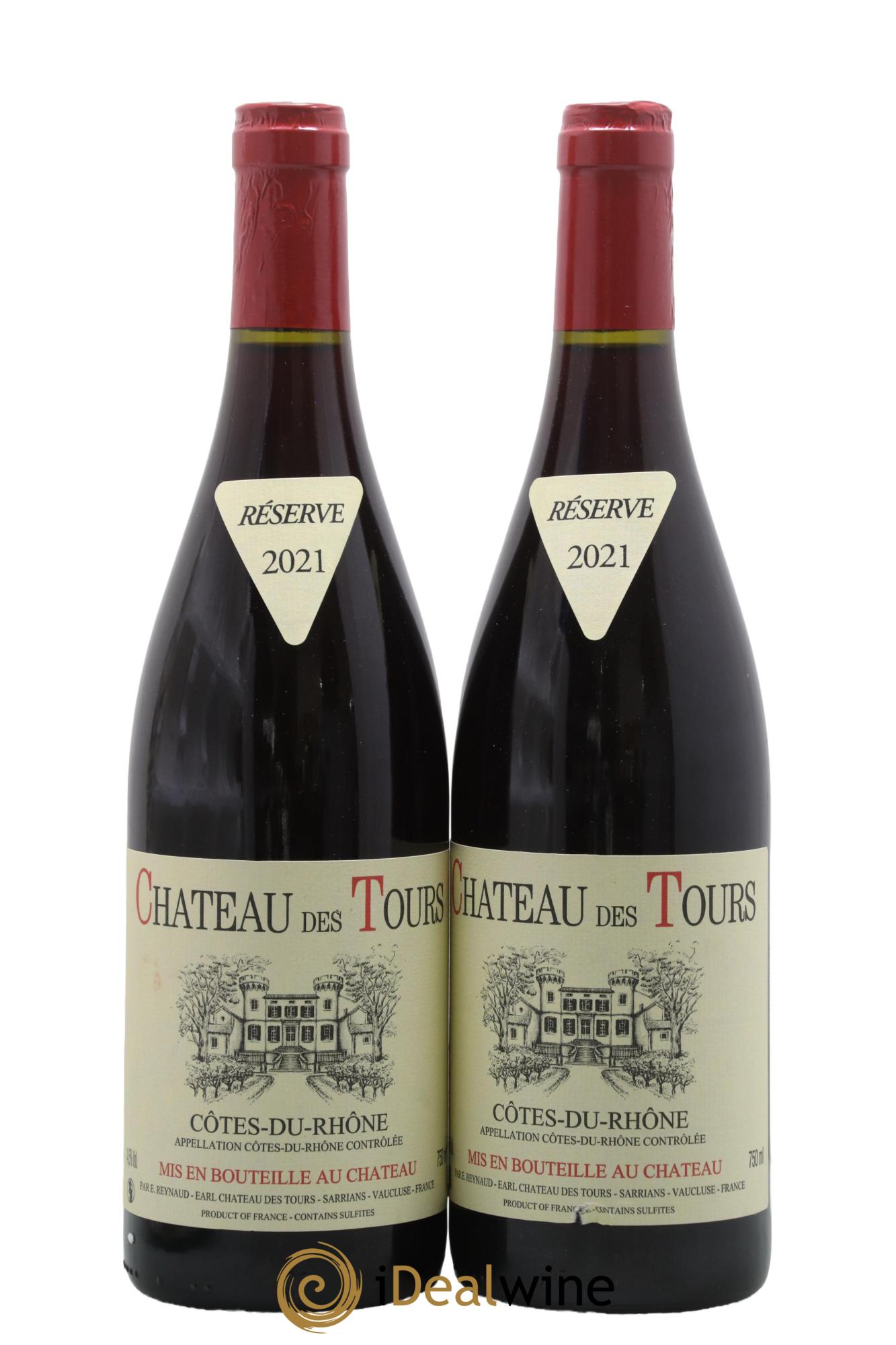 Côtes-du-Rhône Château des Tours Emmanuel Reynaud 2021 - Lotto di 2 bottiglie - 0
