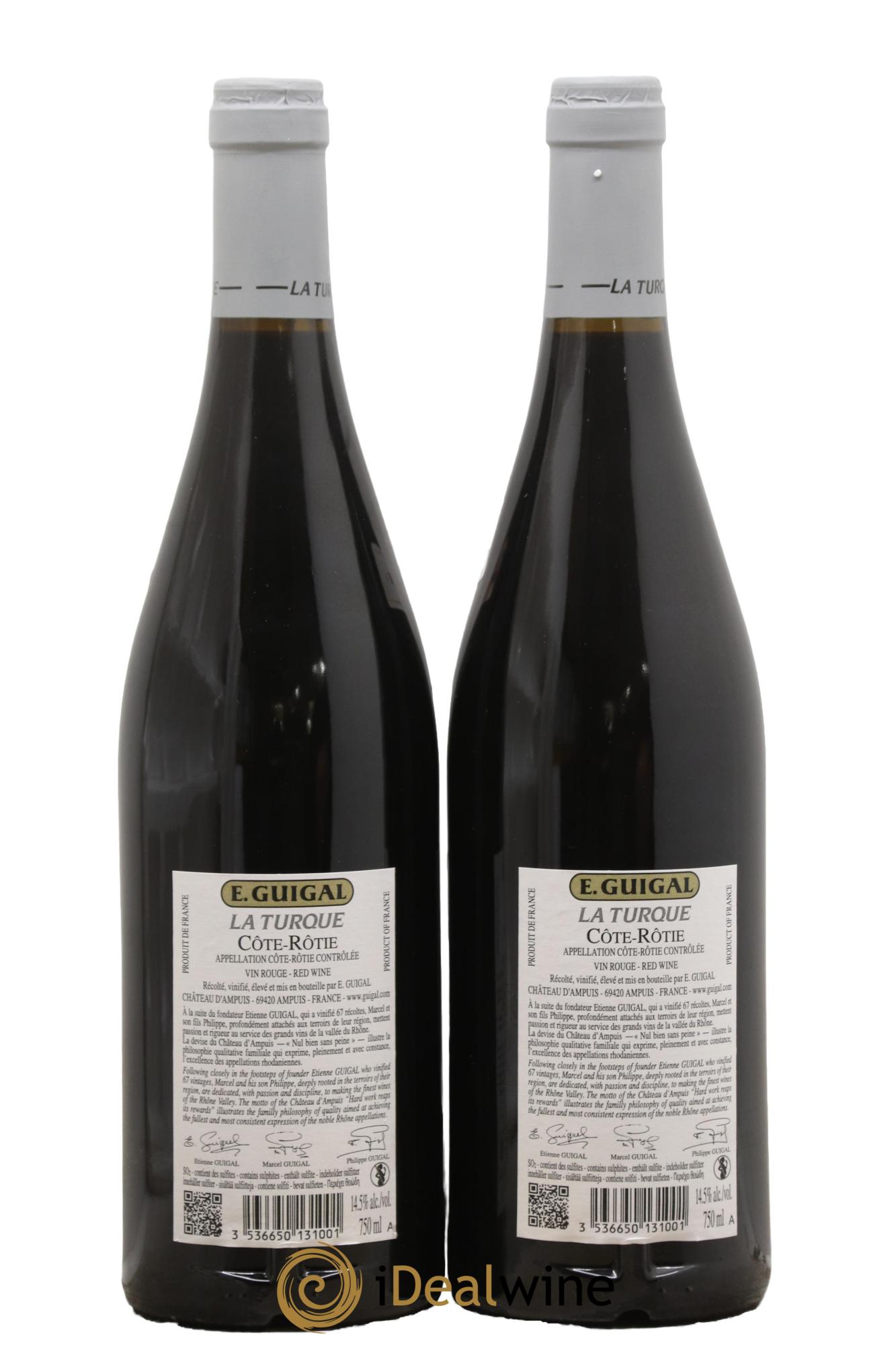 Côte-Rôtie La Turque Guigal 2019 - Lot of 2 bottles - 1