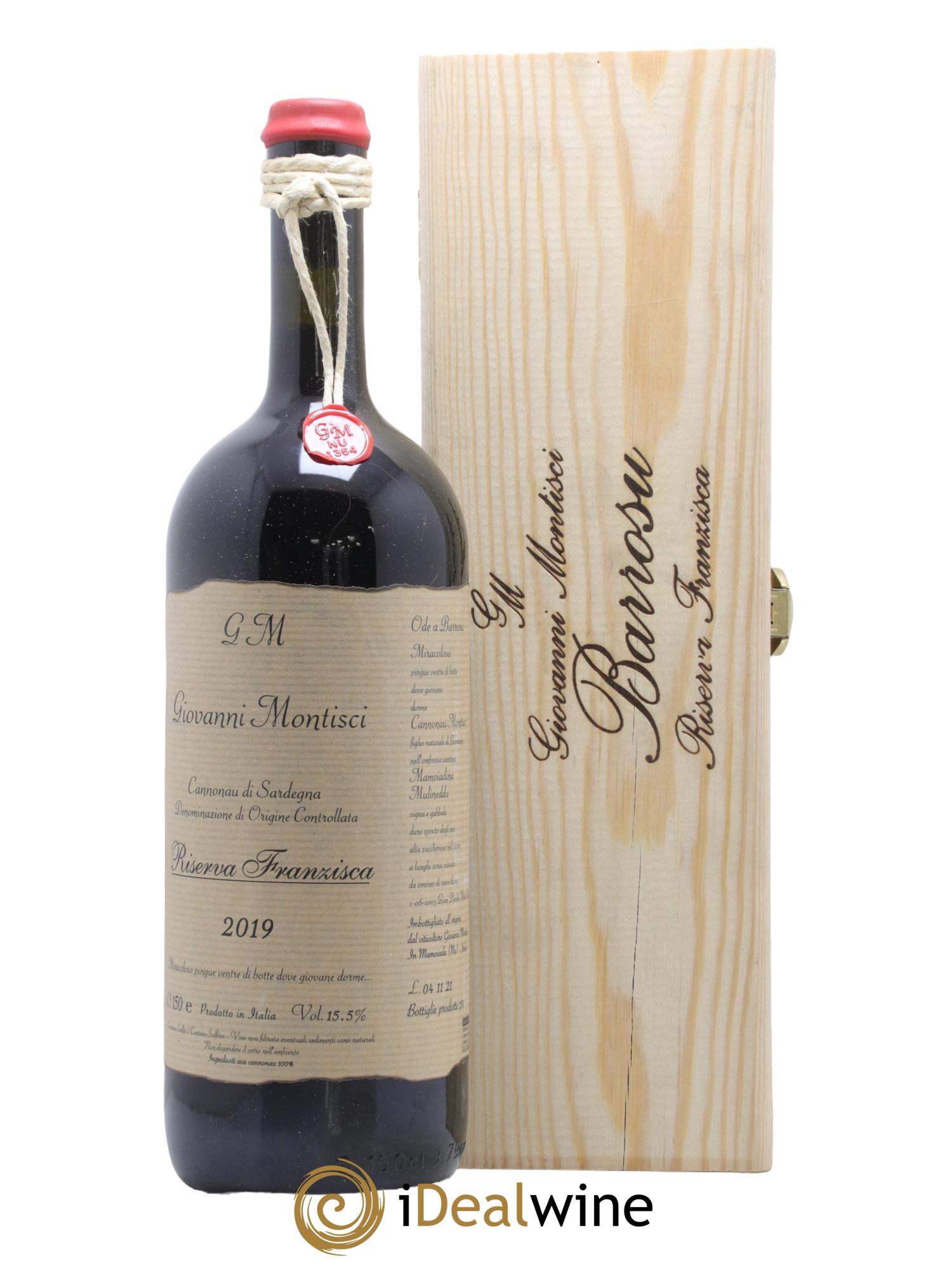 Sardaigne Cannonau di Sardegna Riserva Franzisca Giovanni Montisci 2019 - Lot de 1 magnum - 0