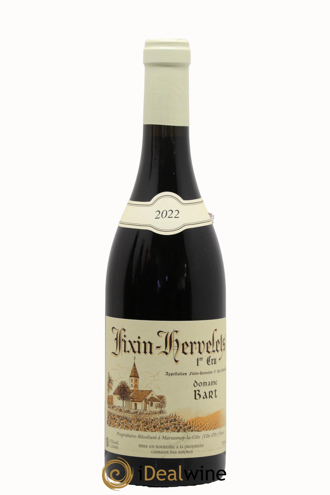 Fixin 1er Cru Hervelets Bart (Domaine) 2022 - Posten von 1 Flasche - 0