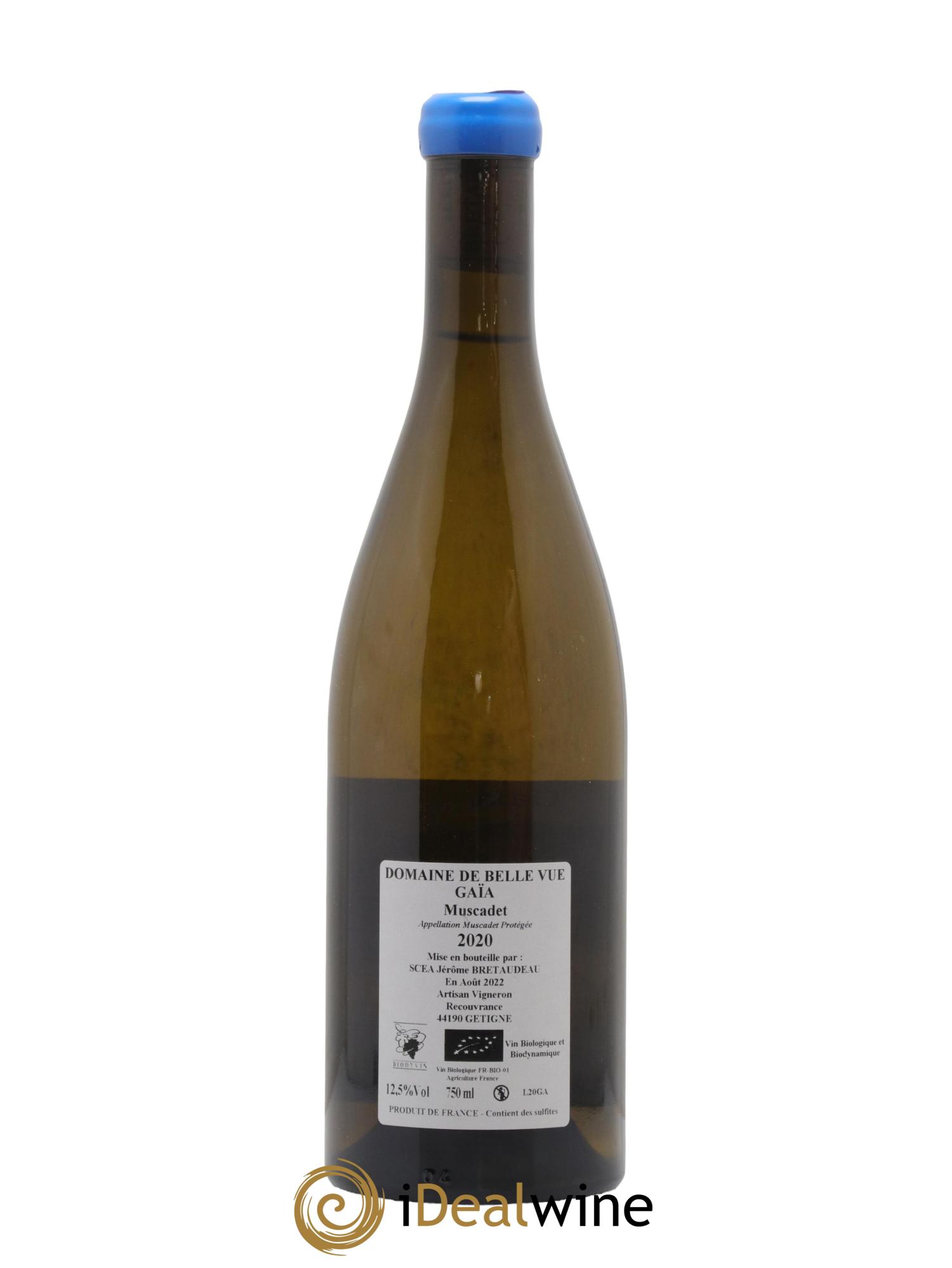 Muscadet-Sèvre-et-Maine Gaia Jérôme Bretaudeau - Domaine de Bellevue 2020 - Lot de 1 bouteille - 1