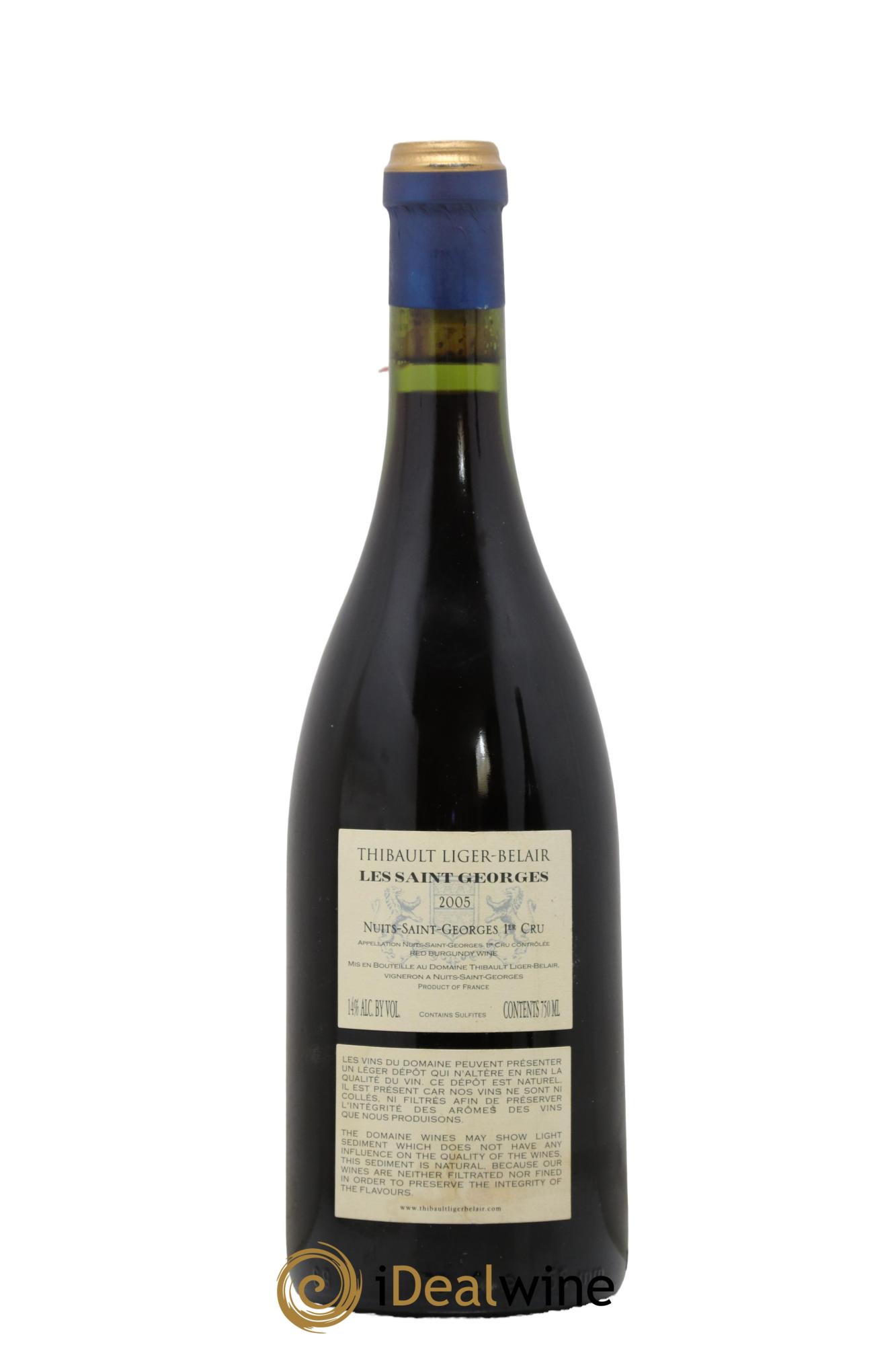 Nuits-Saint-Georges 1er Cru Les Saint-Georges Thibault Liger-Belair 2005 - Lot de 1 bouteille - 1