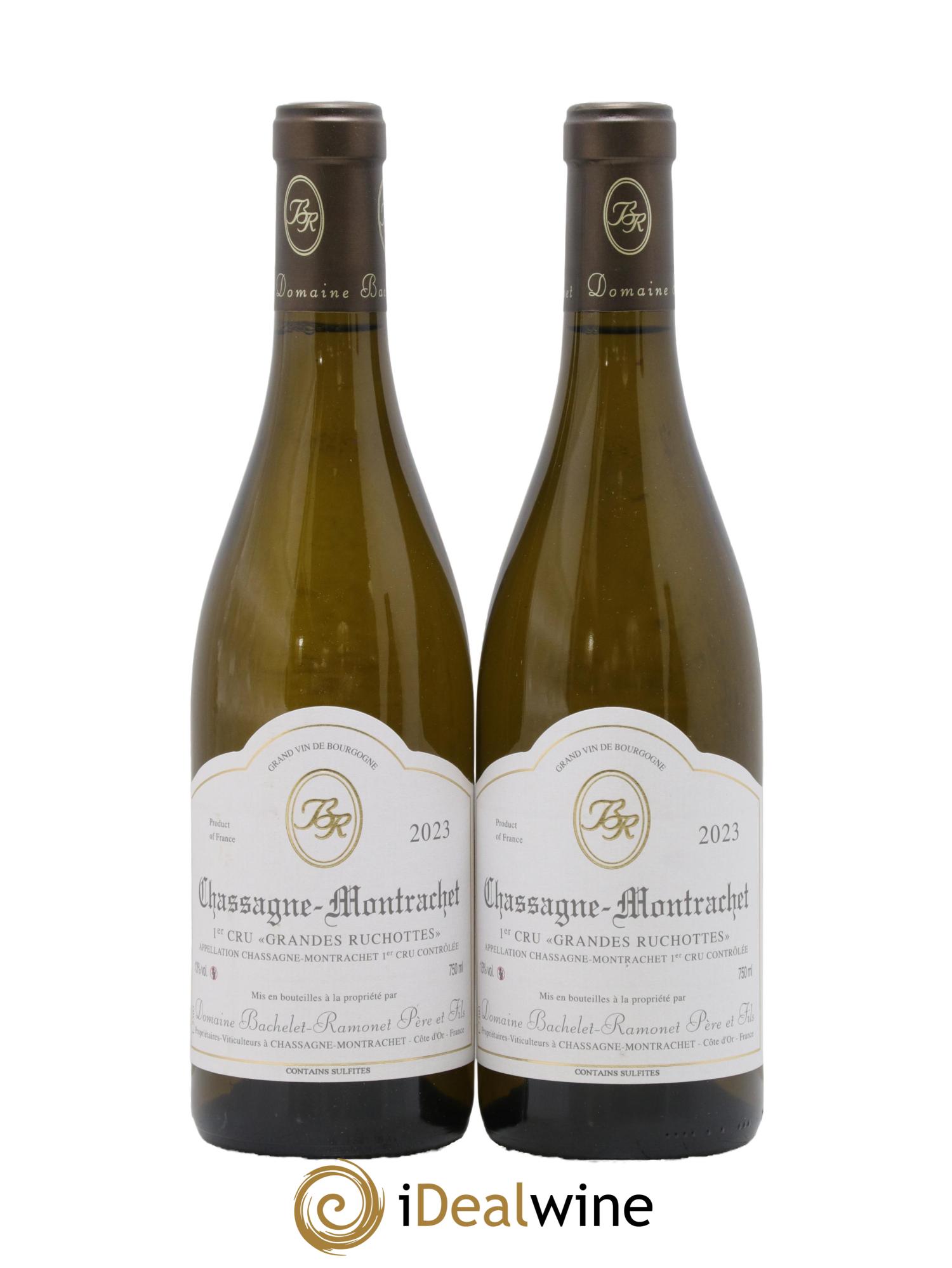Chassagne-Montrachet 1er Cru Les Grandes Ruchottes Bachelet-Ramonet (Domaine) 2023 - Lot de 2 bouteilles - 0