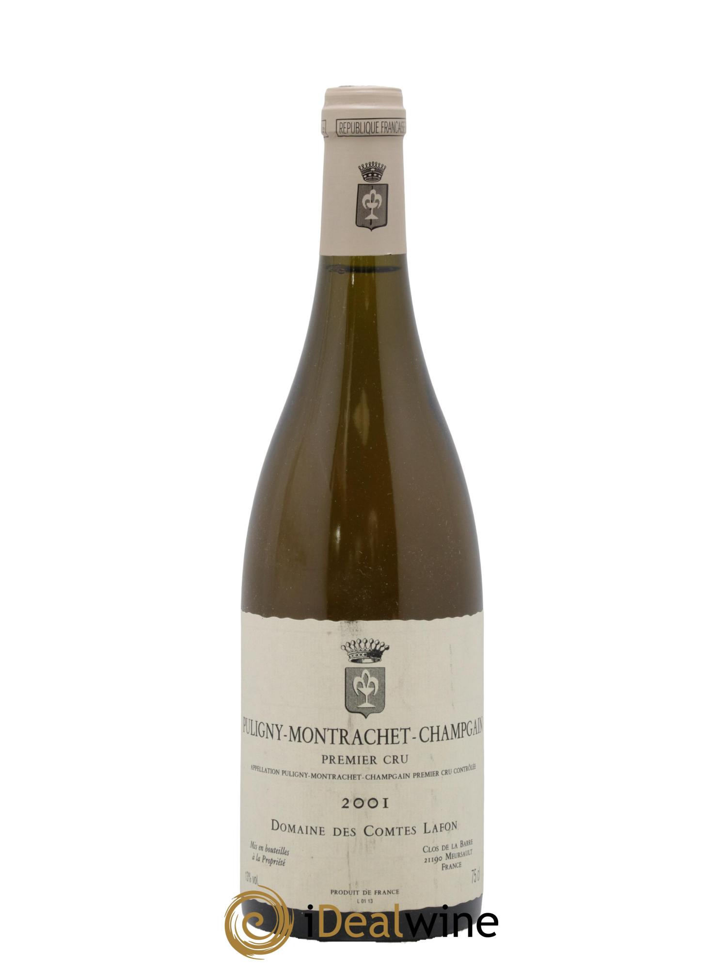 Puligny-Montrachet 1er Cru Champgain Comtes Lafon (Domaine des) 2001 - Lot de 1 bouteille - 0
