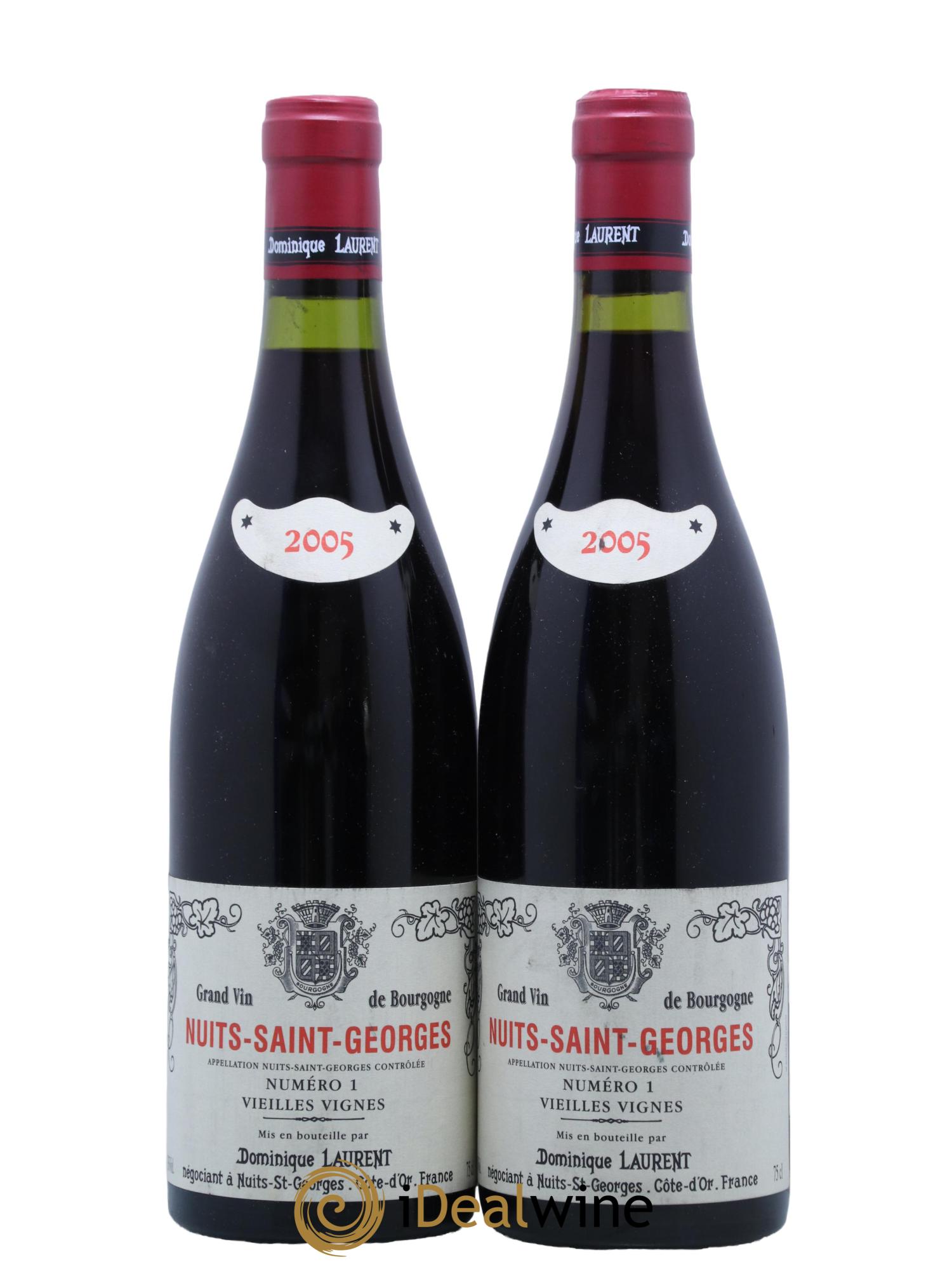 Nuits-Saint-Georges Dominique Laurent cuvee n.1 Vieilles Vignes 2005 - Lot de 2 bouteilles - 0