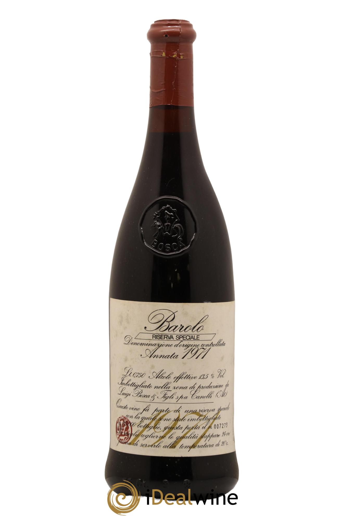 Barolo Riserva Speciale Bosca Luigi 1971 - Lot de 1 bouteille - 0