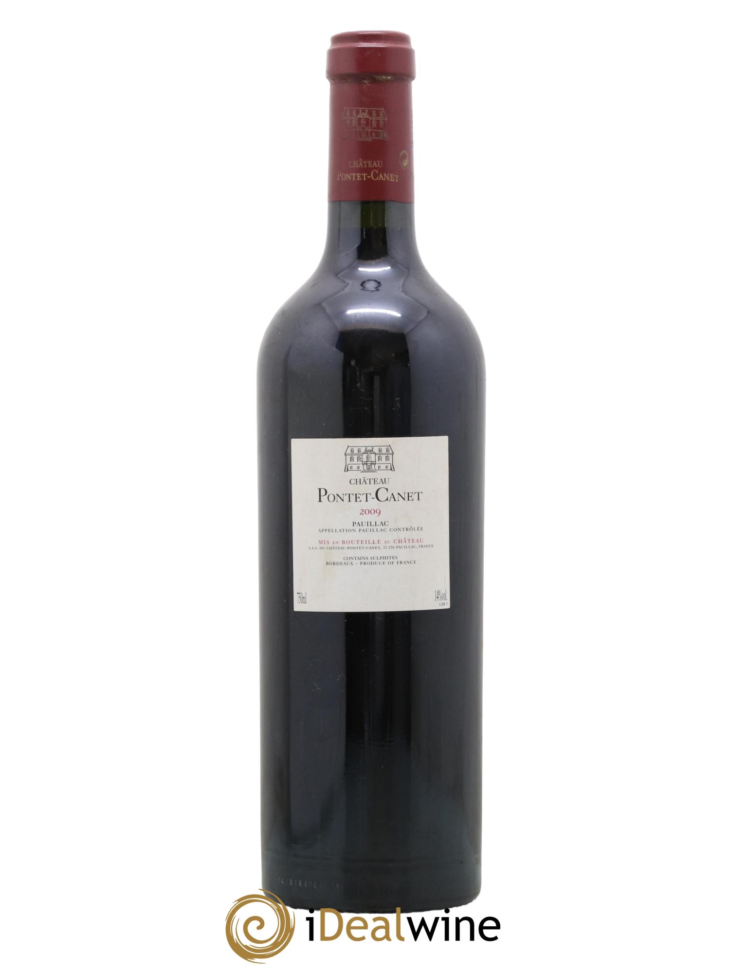 Château Pontet Canet 5ème Grand Cru Classé 2009 - Lot de 1 bouteille - 1