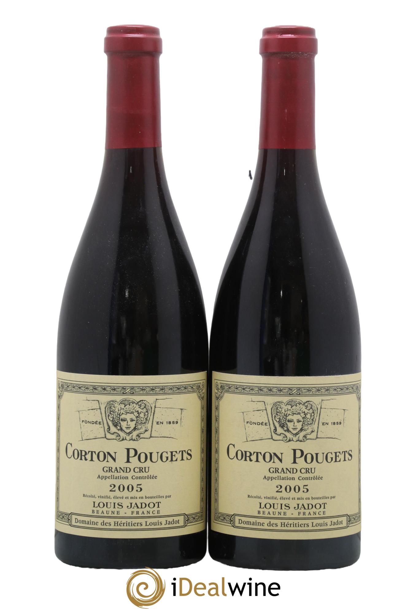 Corton Grand Cru Pougets Maison Louis Jadot 2005 - Lotto di 2 bottiglie - 0