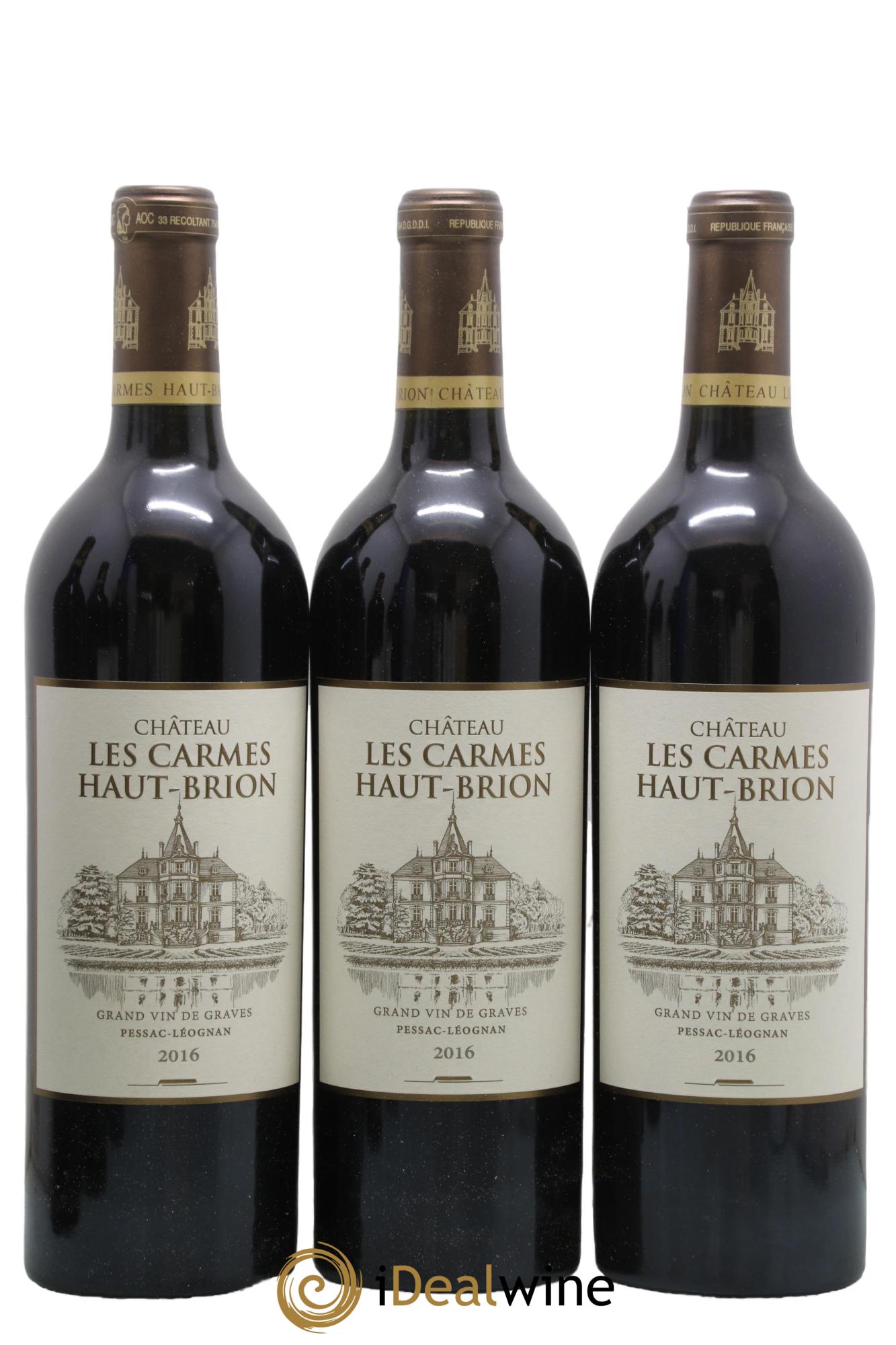 Château Les Carmes Haut-Brion 2016 - Lot of 6 bottles - 3