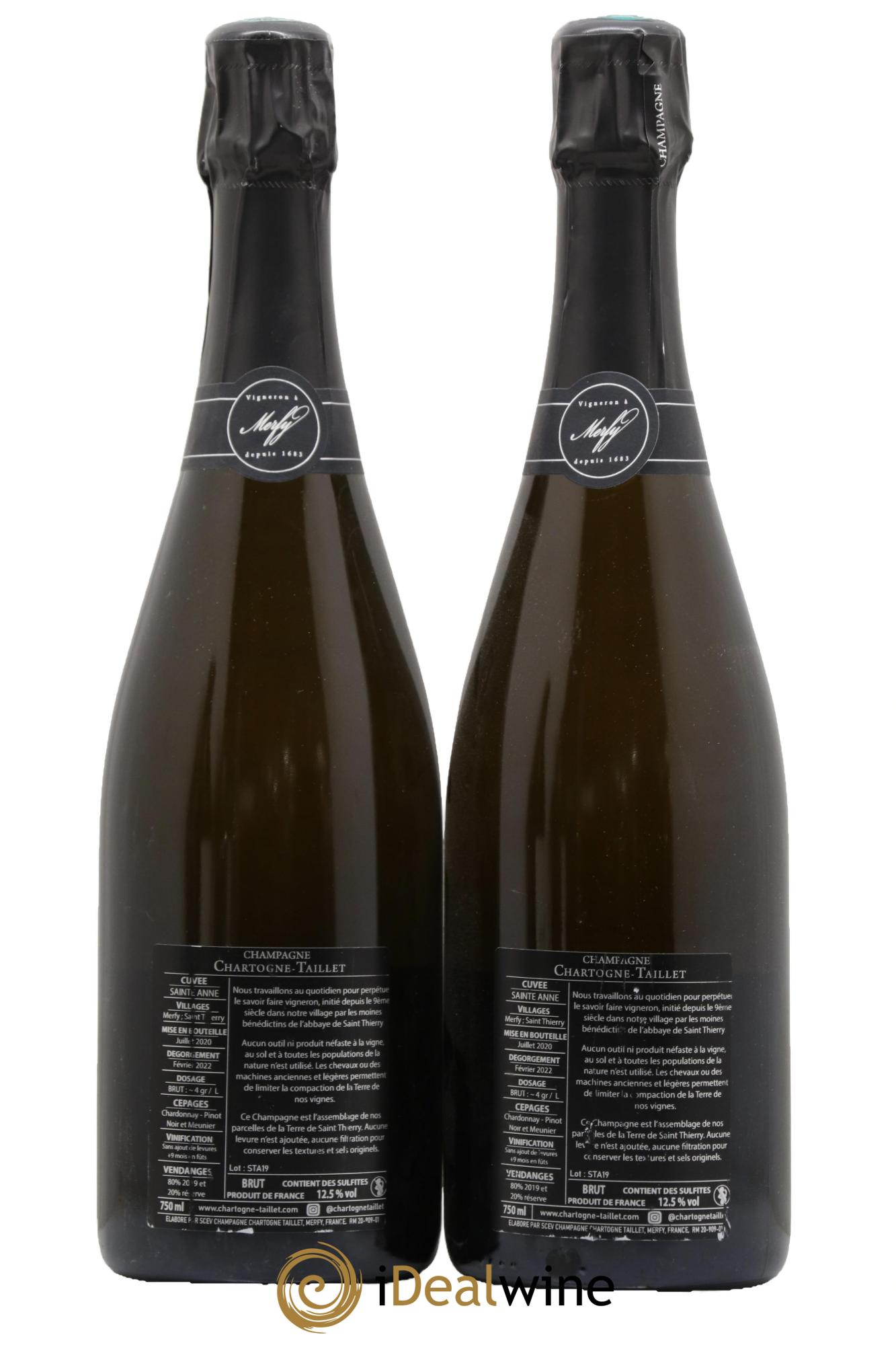 Sainte-Anne Brut Chartogne-Taillet - Lot de 2 bouteilles - 1