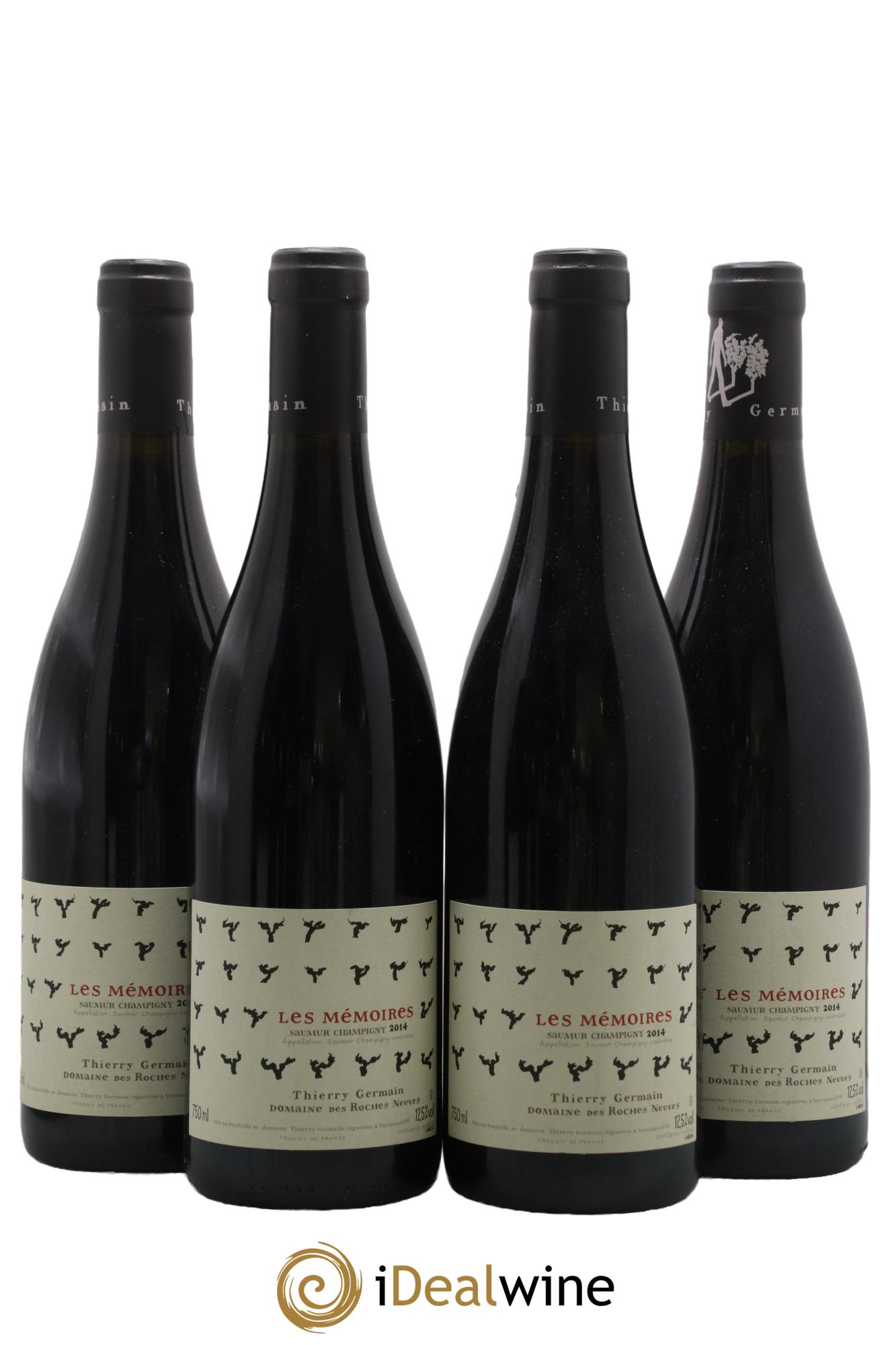Saumur-Champigny Les Mémoires Domaine des Roches Neuves - Thierry Germain 2014 - Lot de 4 bouteilles - 0