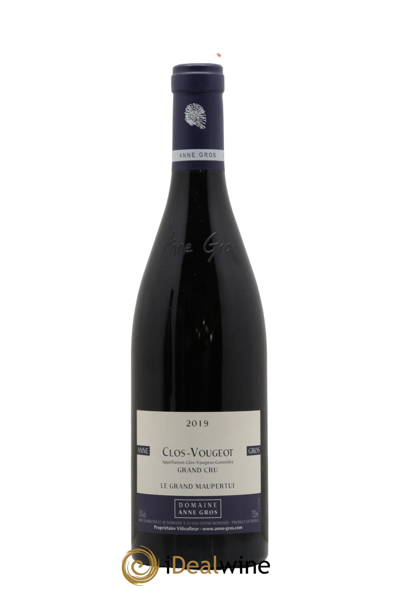 Clos de Vougeot Grand Cru Le Grand Maupertui Anne Gros 2019 - Lot de 1 bouteille - 0
