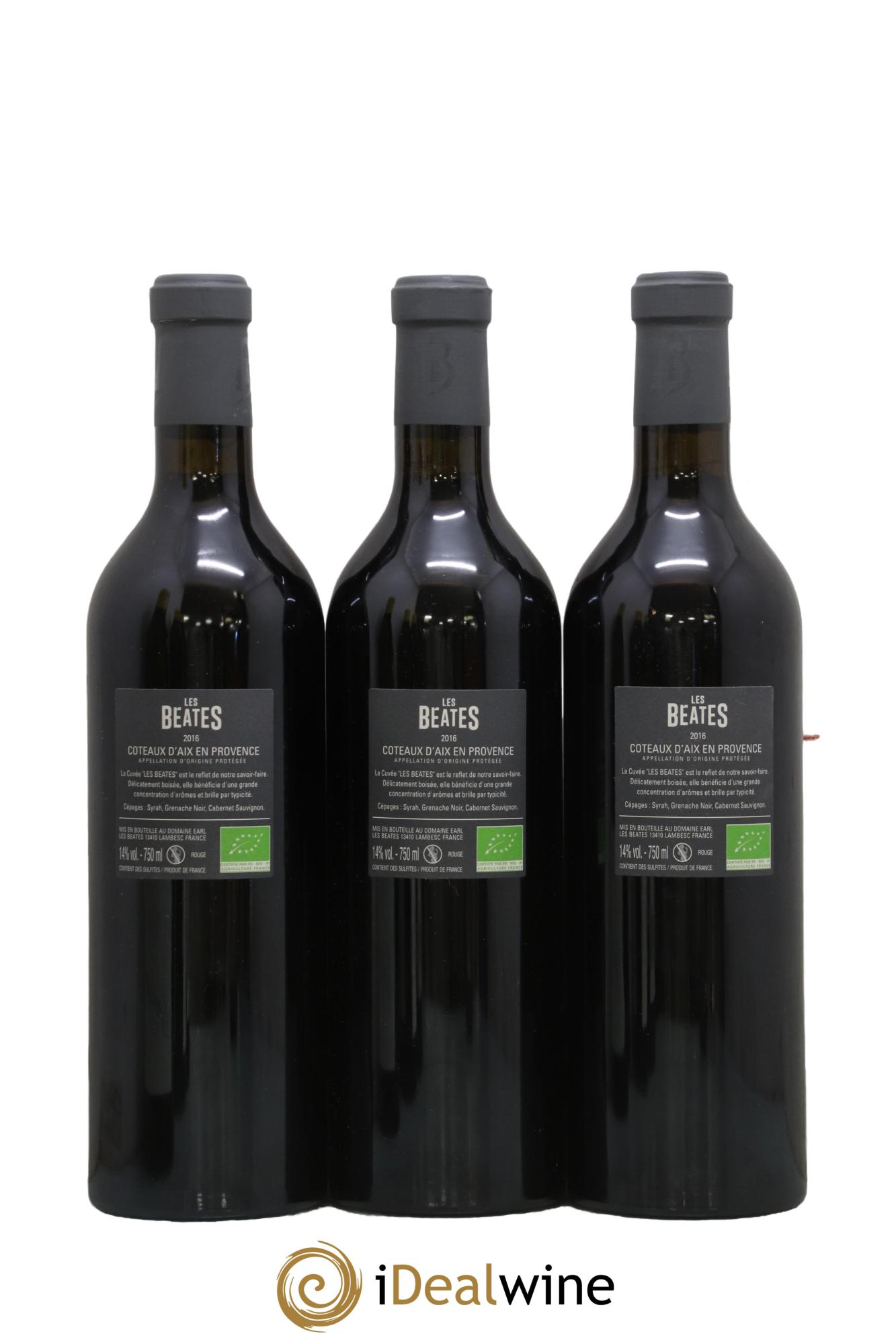 Coteaux d'Aix-en-Provence Les Béates 2016 - Lot of 3 bottles - 1