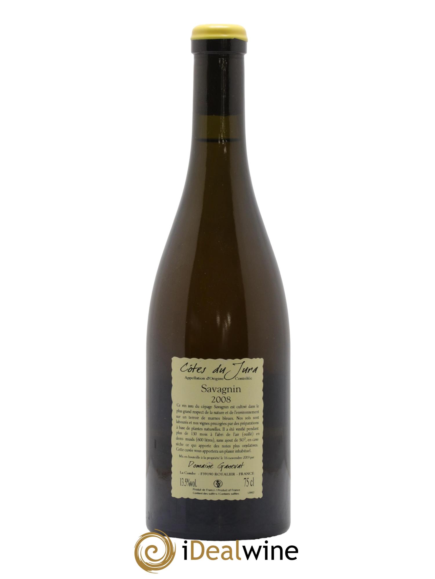 Côtes du Jura Les Vignes de mon Père Jean-François Ganevat (Domaine) 2008 - Lot de 1 bouteille - 1