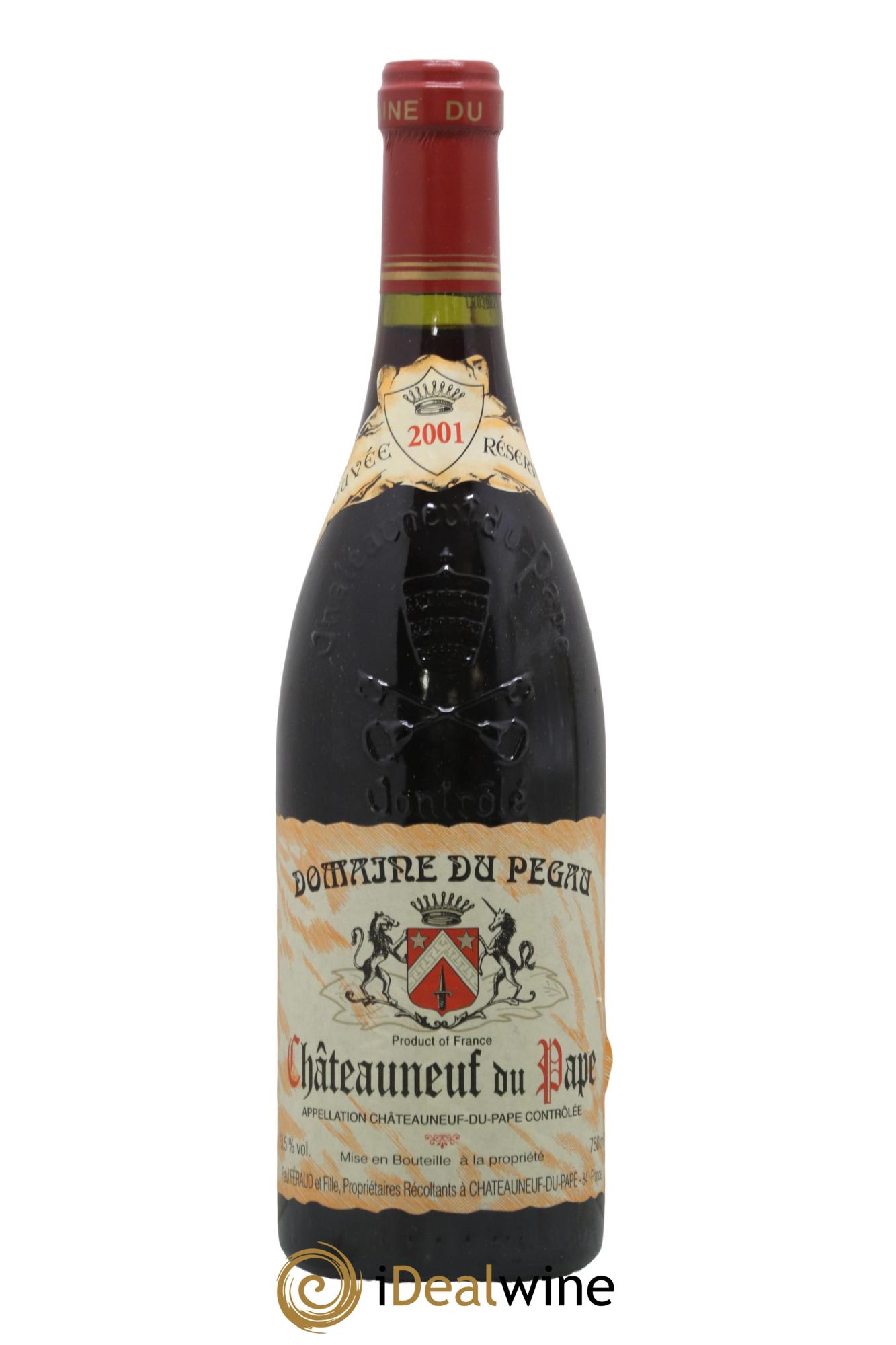 Châteauneuf-du-Pape Domaine du Pégau Cuvée Réservée Paul et Laurence Féraud 2001 - Lot de 1 bouteille - 0