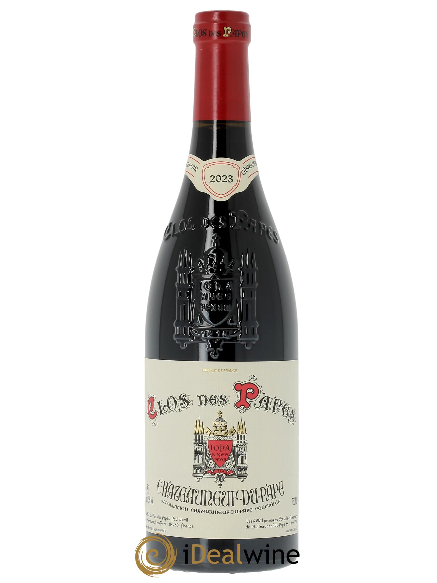 Châteauneuf-du-Pape Clos des Papes - Paul Avril  2023 - Lot de 1 bouteille - 0