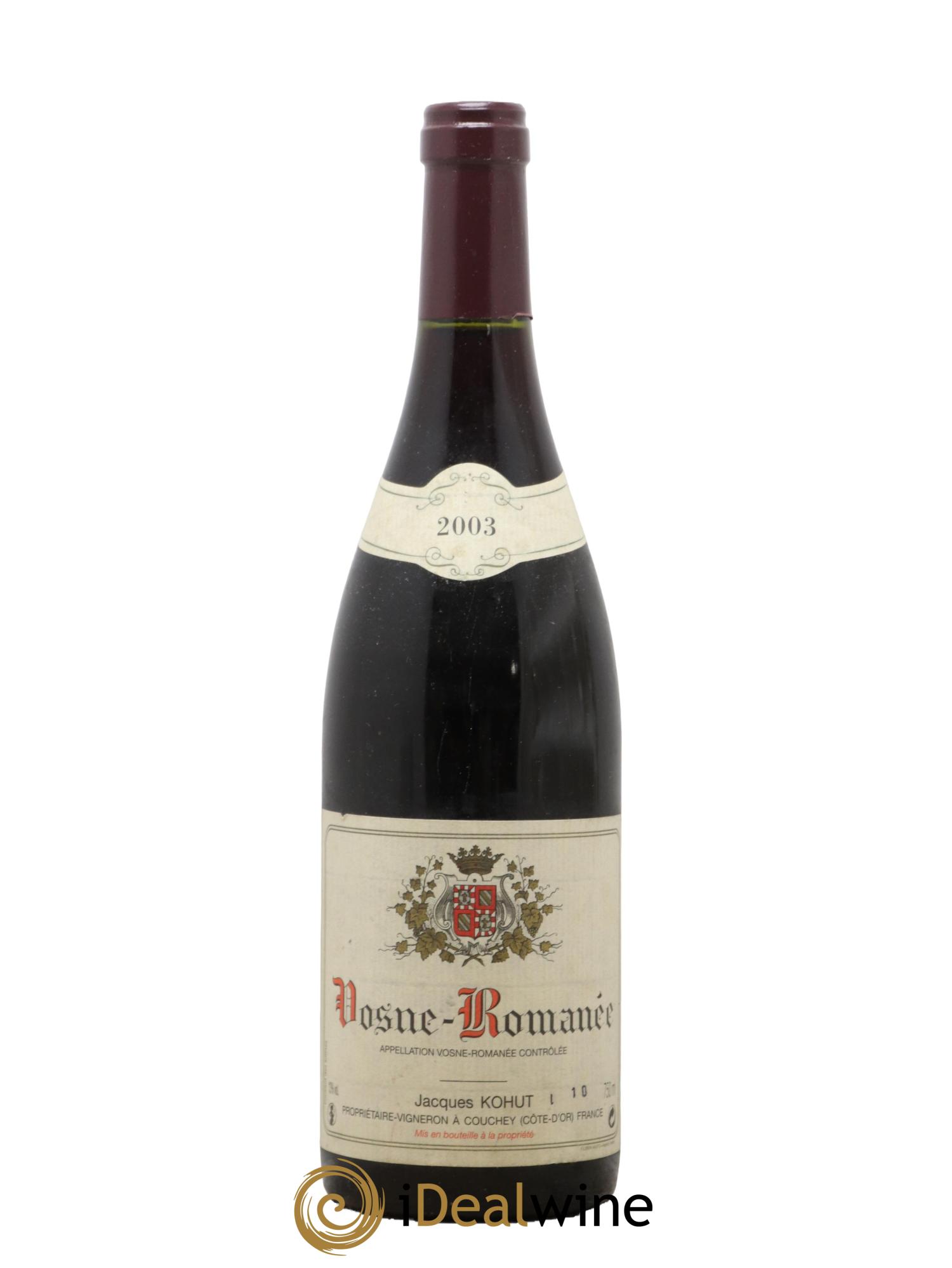 Vosne-Romanée Jacques Kohut 2003 - Lot de 1 bouteille - 0