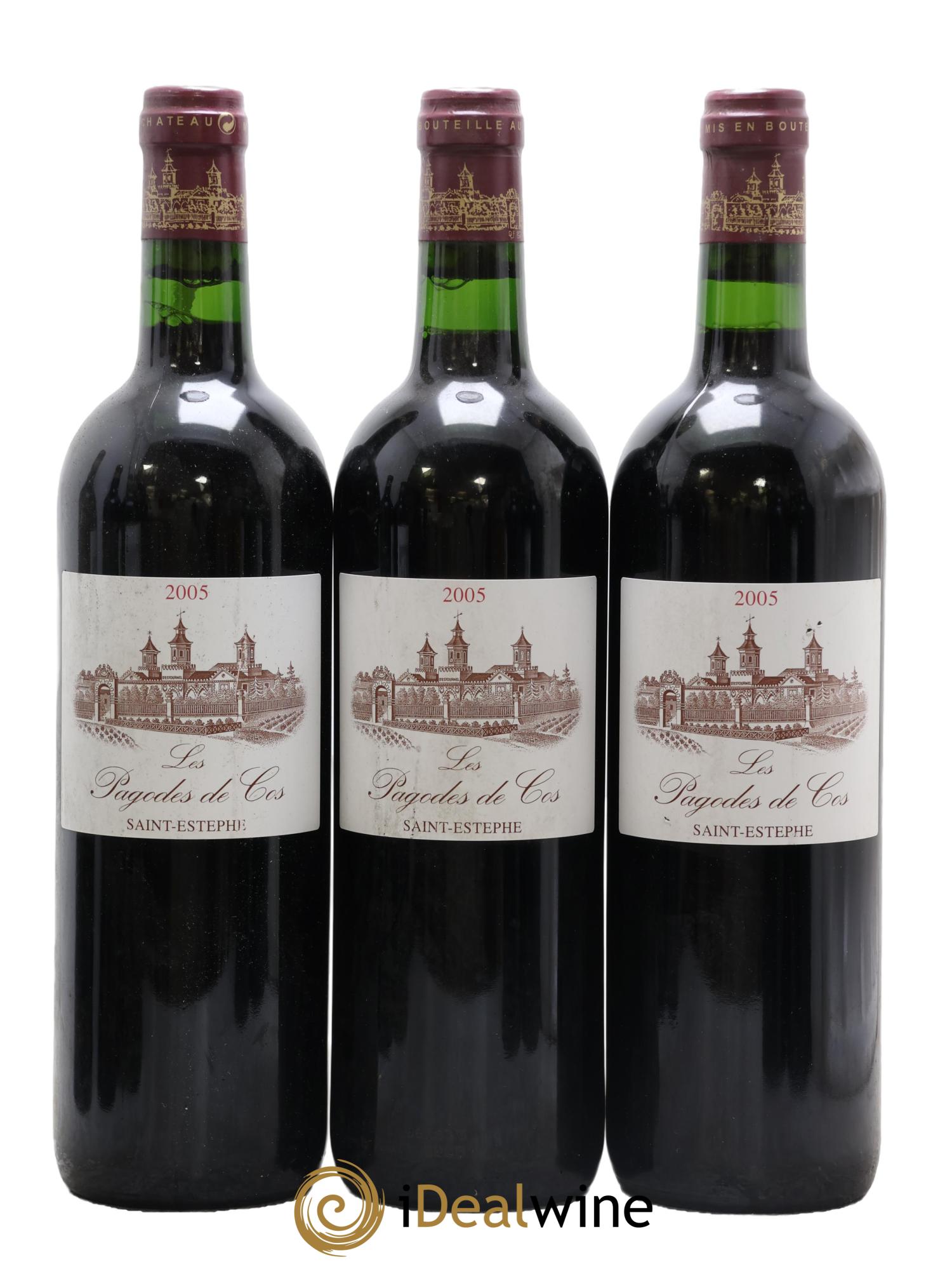 Les Pagodes de Cos Second Vin 2005 - Lot de 3 bouteilles - 0