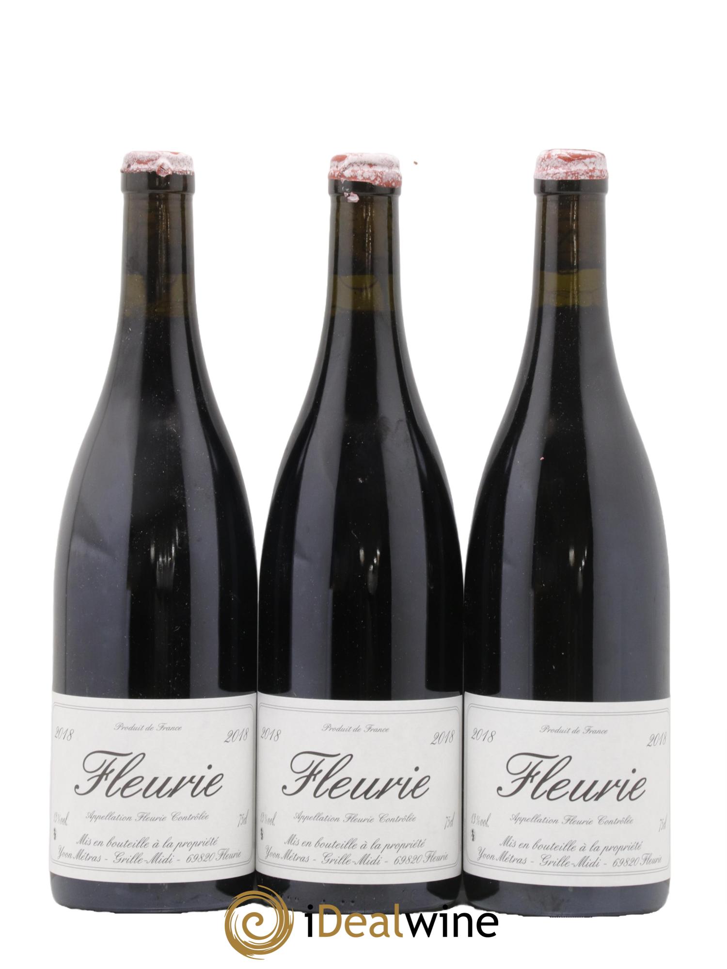Fleurie Yvon Métras 2018 - Lot de 3 bouteilles - 0