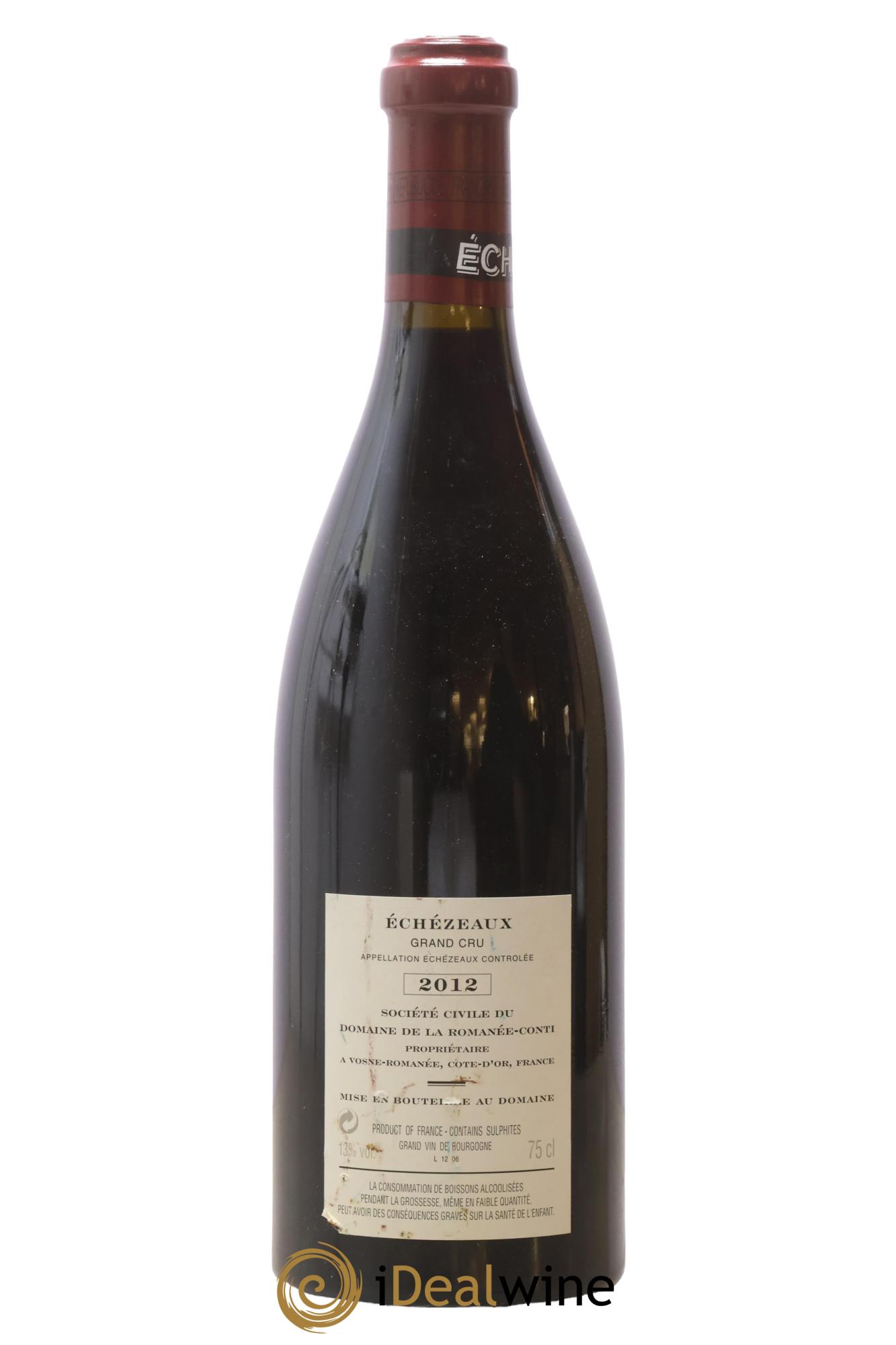 Echezeaux Grand Cru Domaine de la Romanée-Conti 2012 - Posten von 1 Flasche - 1