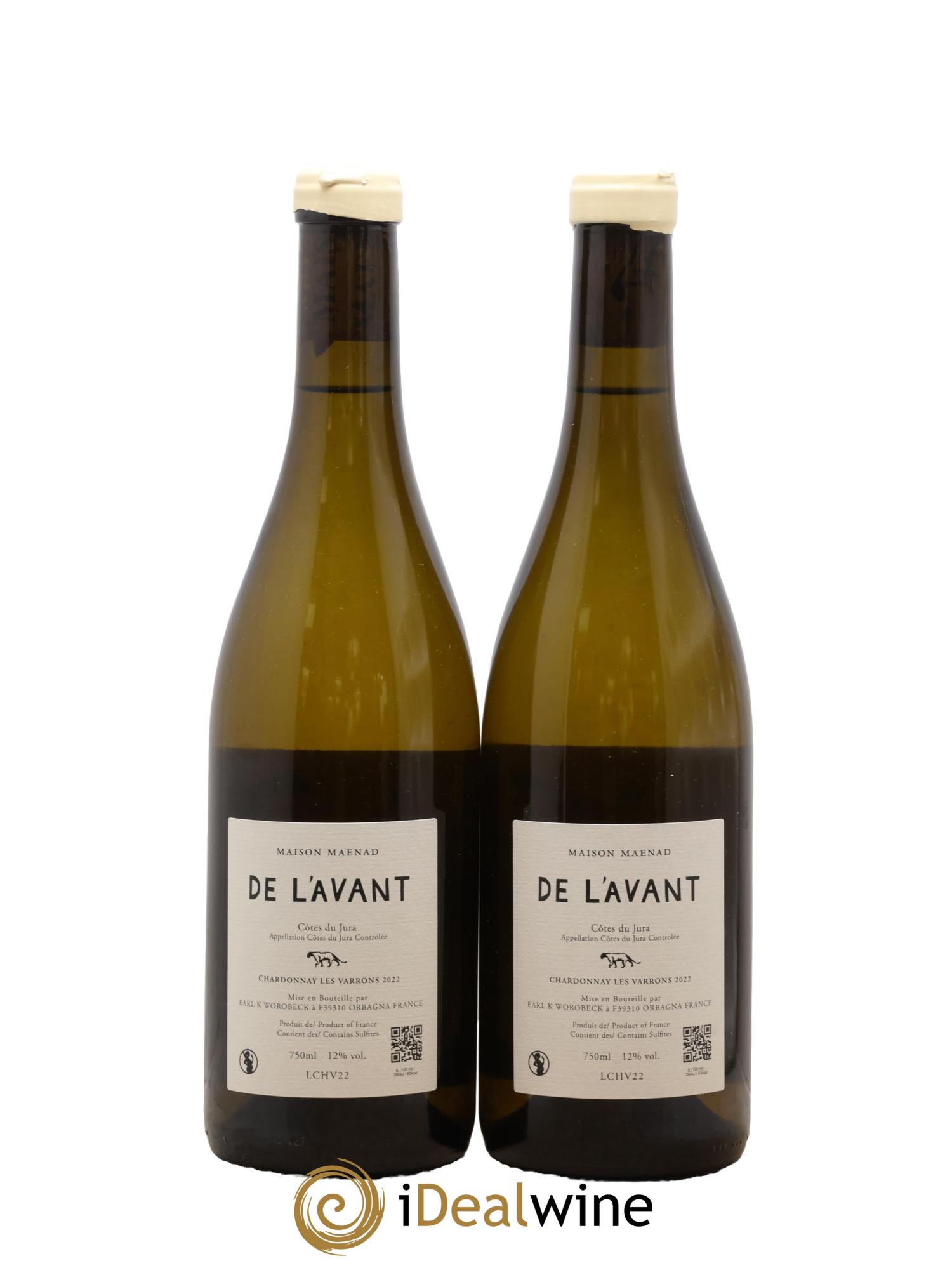 Côtes du Jura De l'Avant Les Varrons Katie Worobeck Maison Maenad 2022 - Lot de 2 bouteilles - 1