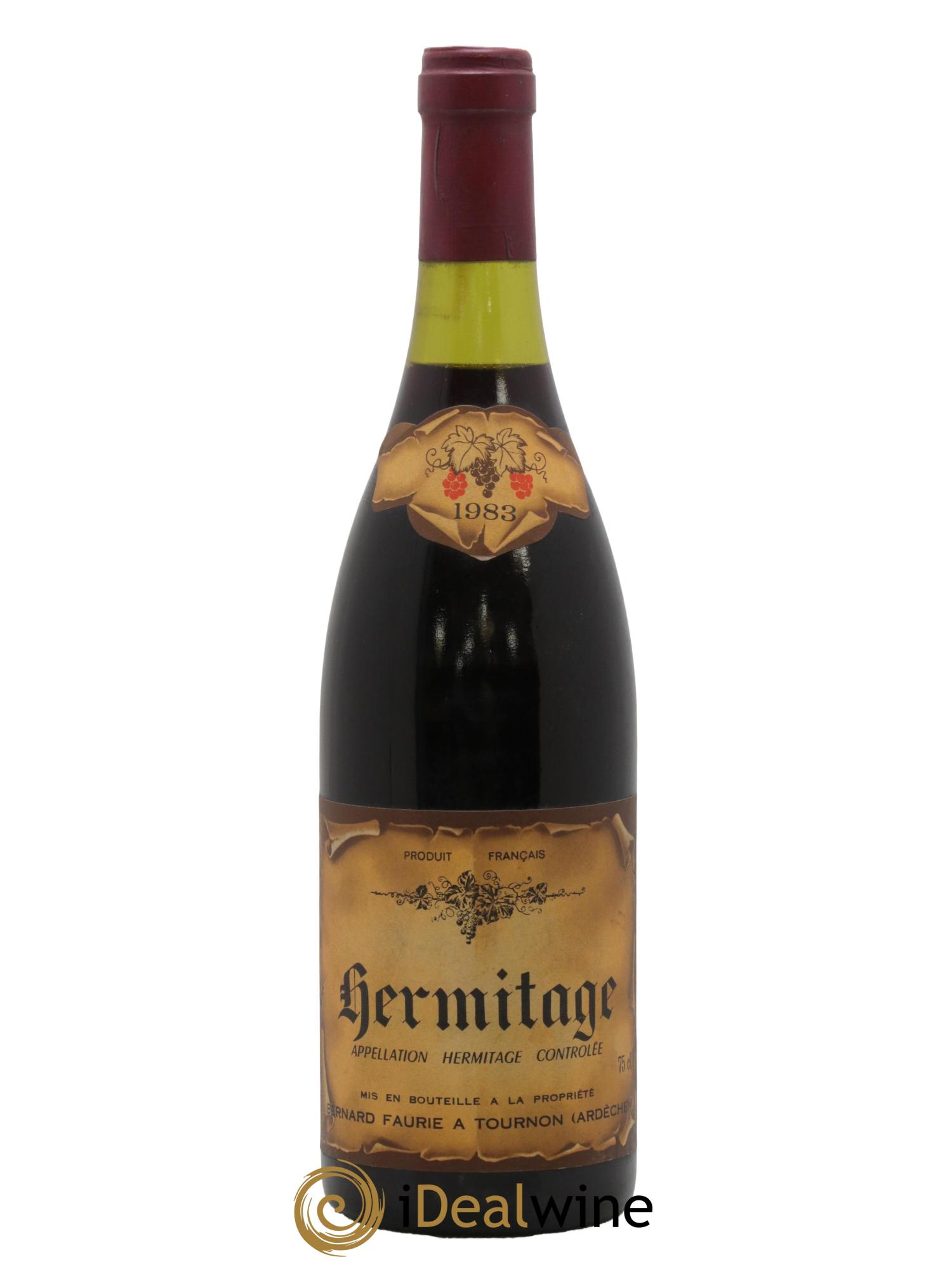Hermitage Bernard Faurie 1983 - Lot de 1 bouteille - 0