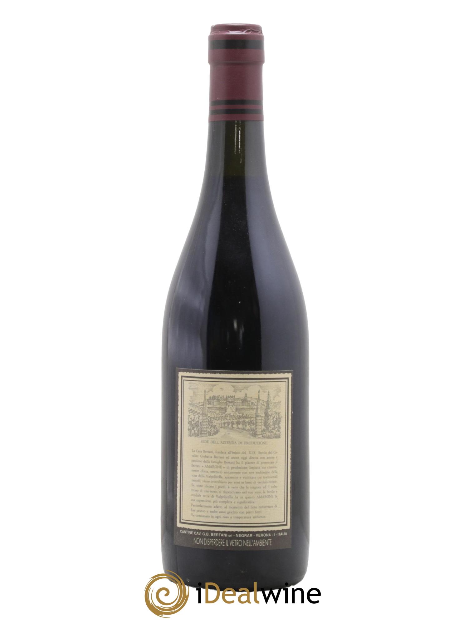 Amarone della Valpolicella Classico DOC Bertani Recioto 1989 - Lotto di 1 bottiglia - 1