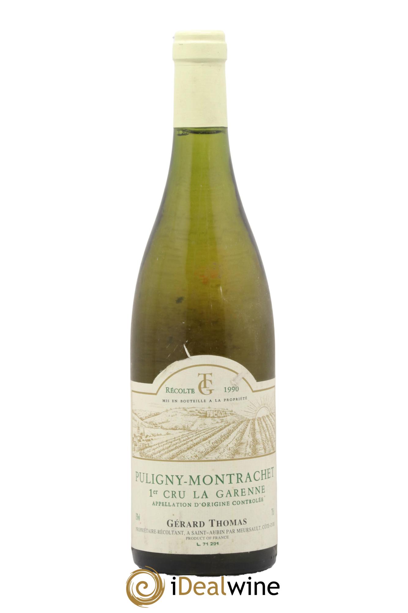 Puligny-Montrachet La Garenne Gérard Thomas 1990 - Lot of 1 bottle - 0