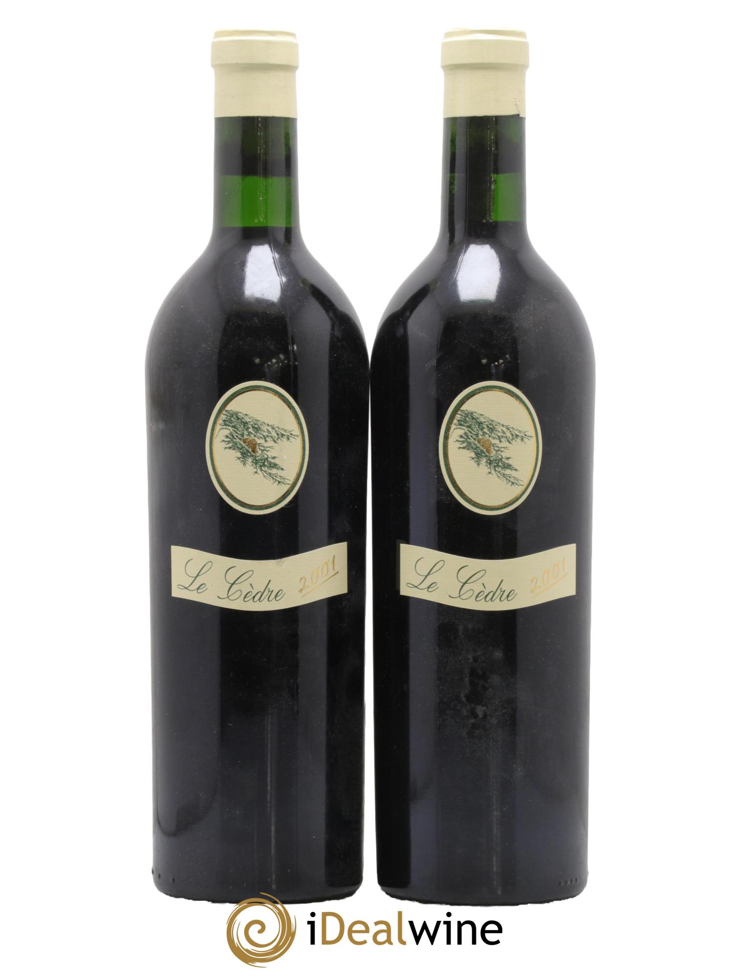 Cahors Château du Cèdre Cuvée Le Cèdre Pascal et Jean-Marc Verhaeghe 2001 - Lotto di 2 bottiglie - 0