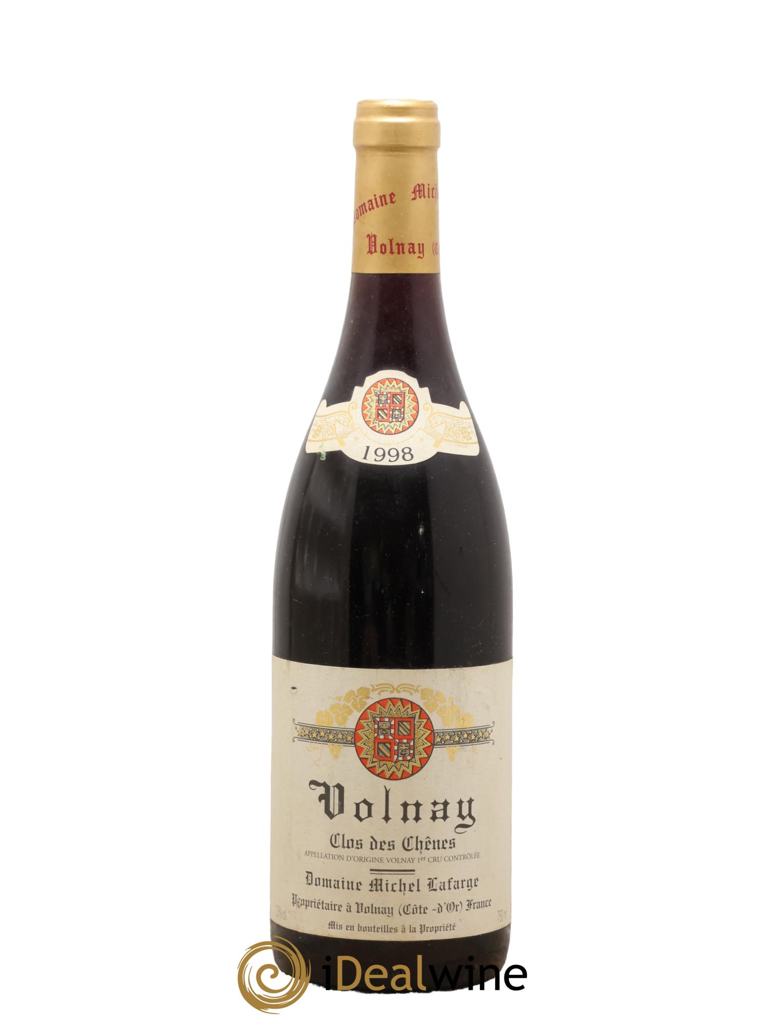 Volnay 1er Cru Clos des Chênes Lafarge (Domaine) 1998 - Lot de 1 bouteille - 0